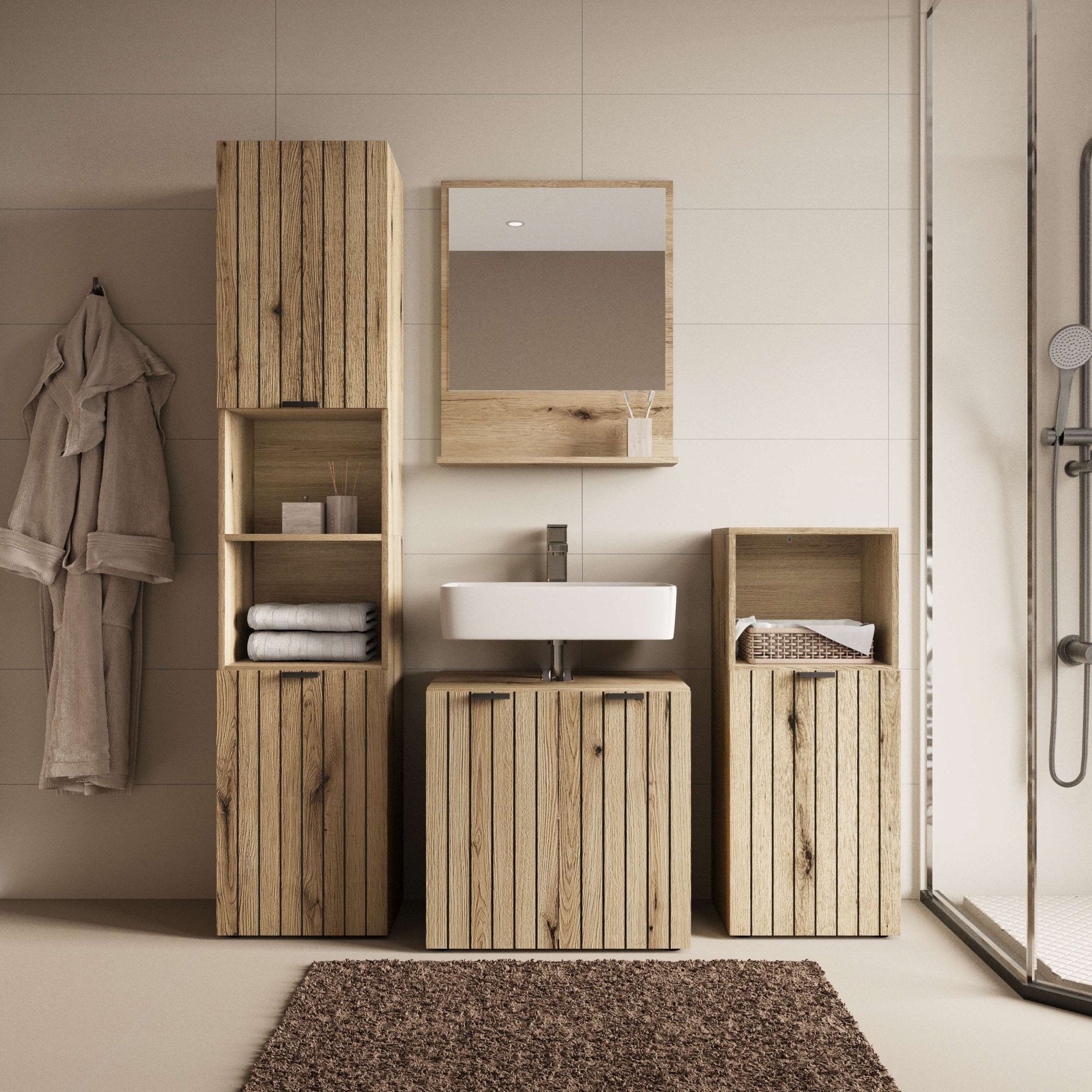 OTTO home Spiegel »Amrum« in 2 Breiten 60/80 cm, mit Ablage