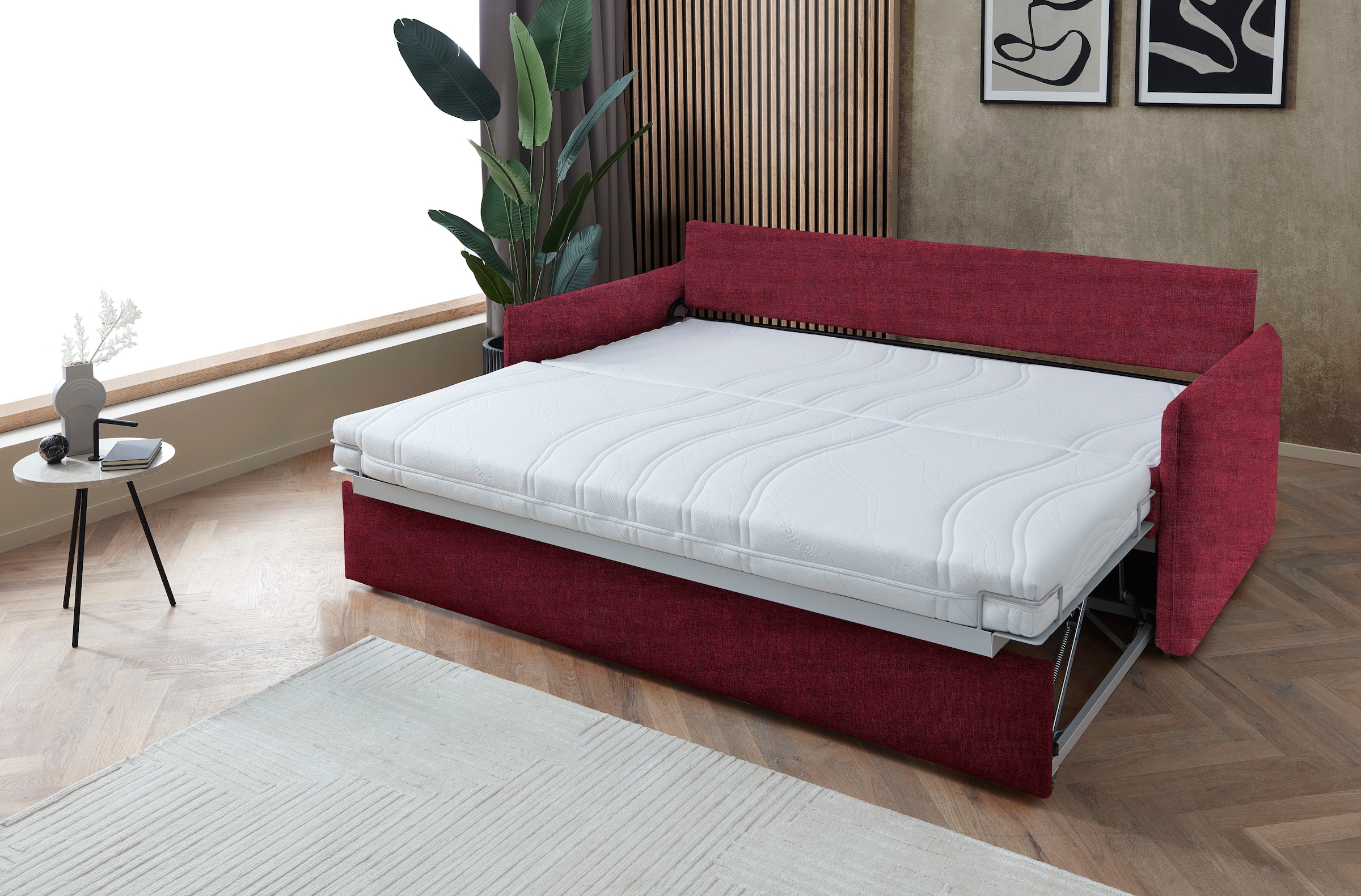 Bali Schlafsofa »Pisa« mit 3 Matratzenarten, Lattenrost, stabiles Untergestell