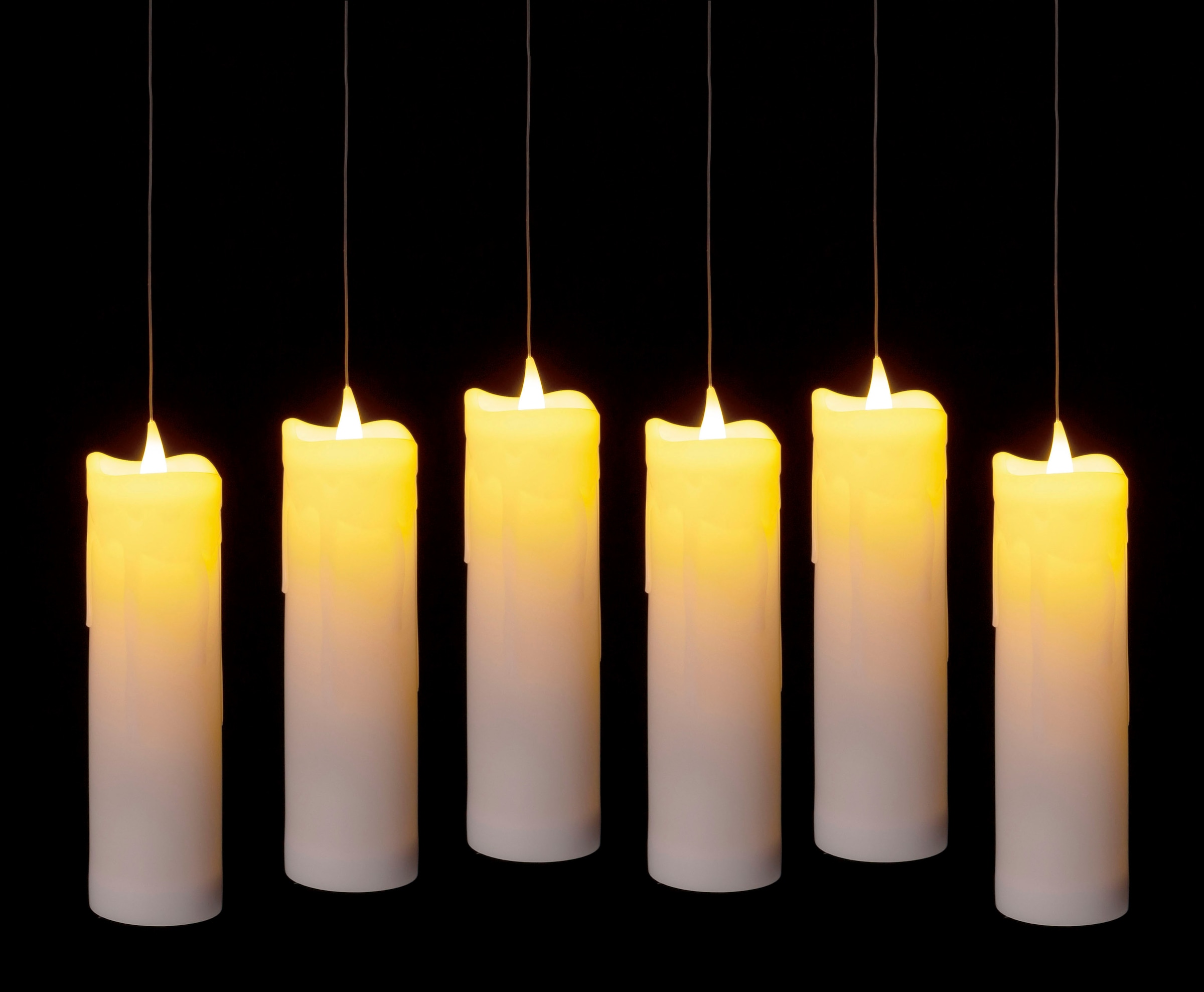 IC Winterworld LED Dekolicht »Schwebende Kerzen mit Zauberstab als Fernbedienung«, LED-Kerze, Weihnachtsdeko mit Batteriebetrieb