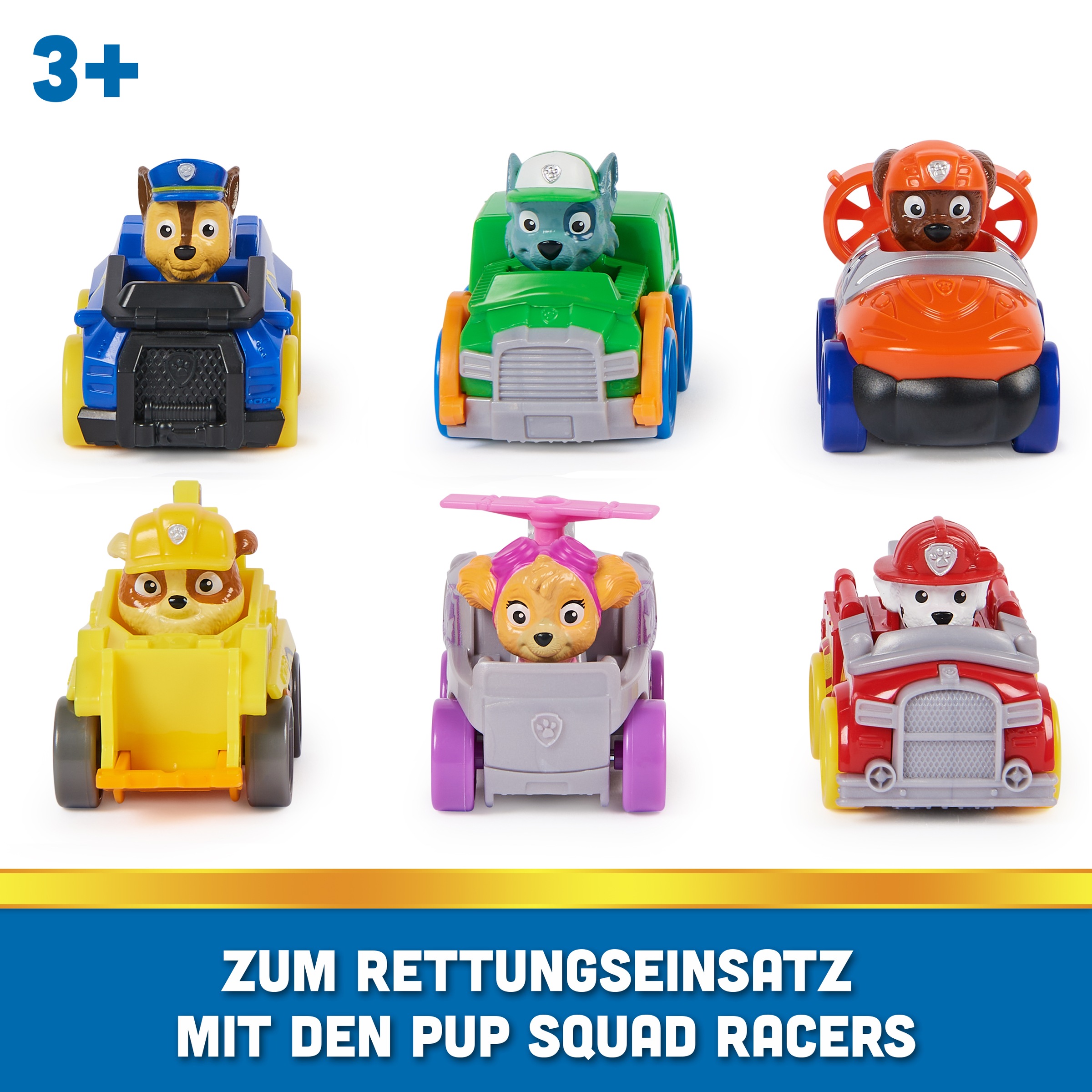 Spin Master Spielzeug-Auto »PAW Patrol - Fahrzeug Set Pup Squad Racers« im Hosentaschenformat