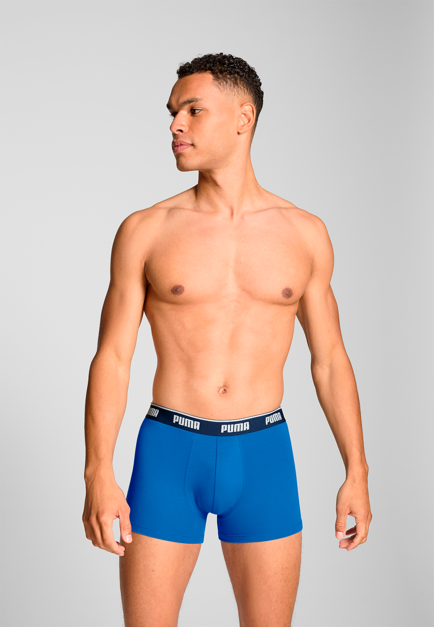 PUMA Boxershorts »PUMA MEN EVERYDAY BASIC BOXERS 3P«, (3er Pack), Komfortabler elastischer Logobund