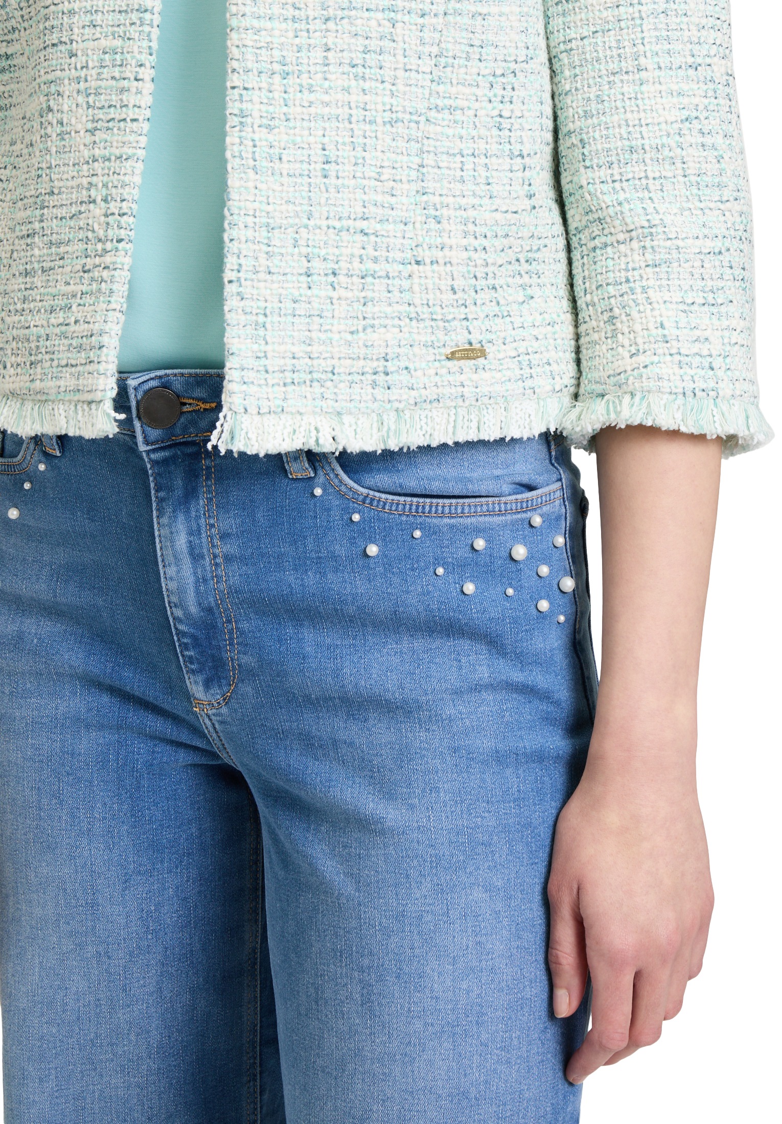 Betty&Co Bolerojacke »Bolero-Jacke mit 3/4 Arm«