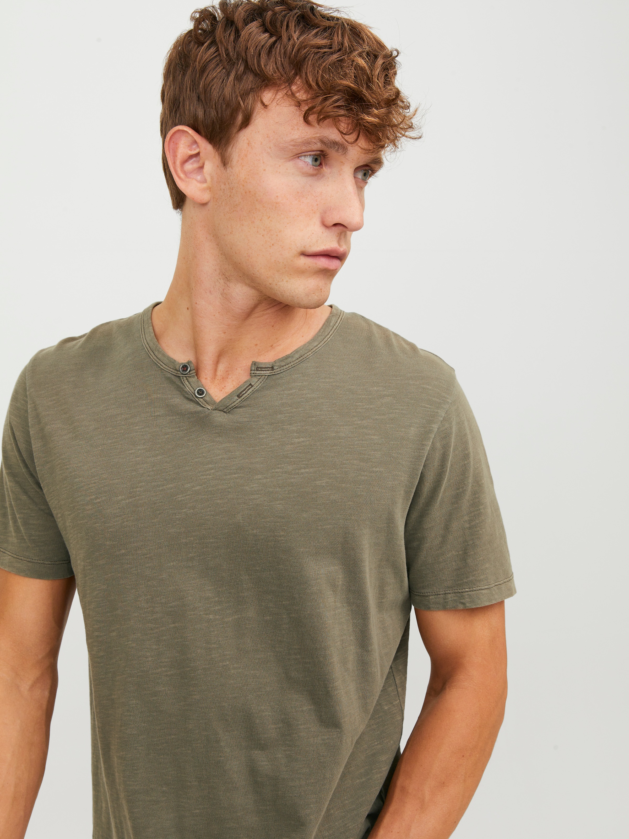 Jack & Jones T-Shirt »SPLIT NECK TEE«