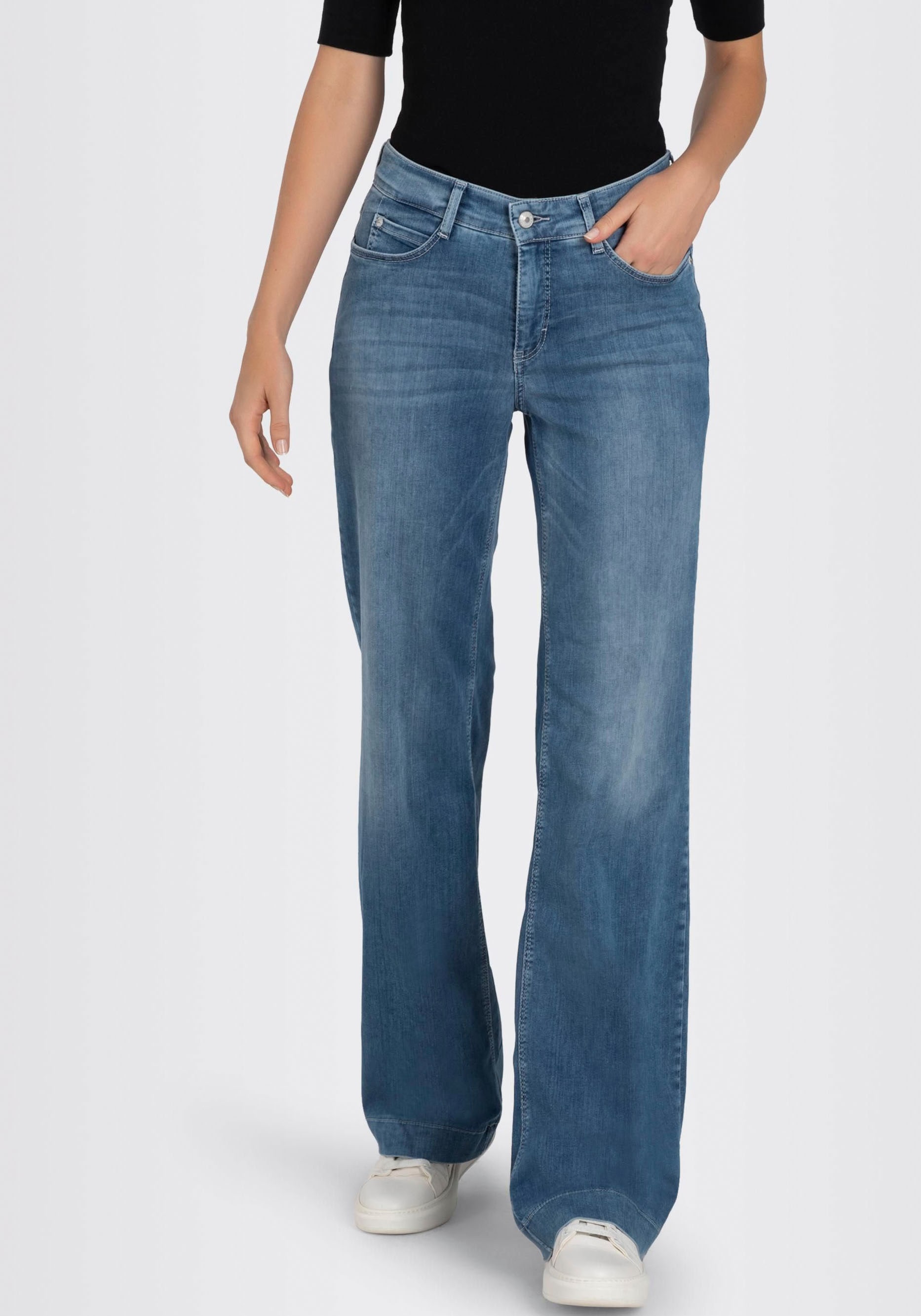 MAC Weite Jeans »DREAM WIDE«, mit weitem Bein - Stretch im OTTO Online Shop