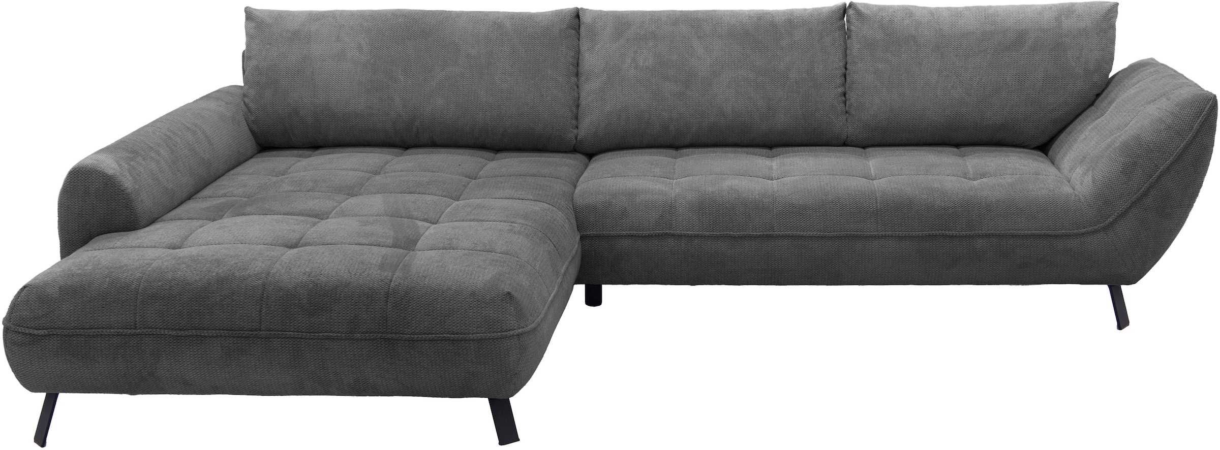 exxpo - sofa fashion Ecksofa »Biarritz modern und elegantes Mega Sofa mit tollem Sitzkomfort, L-Form«, XXL– Longchair Ecke in hochwertiger Verarbeitung, Stellmaße 324x203cm