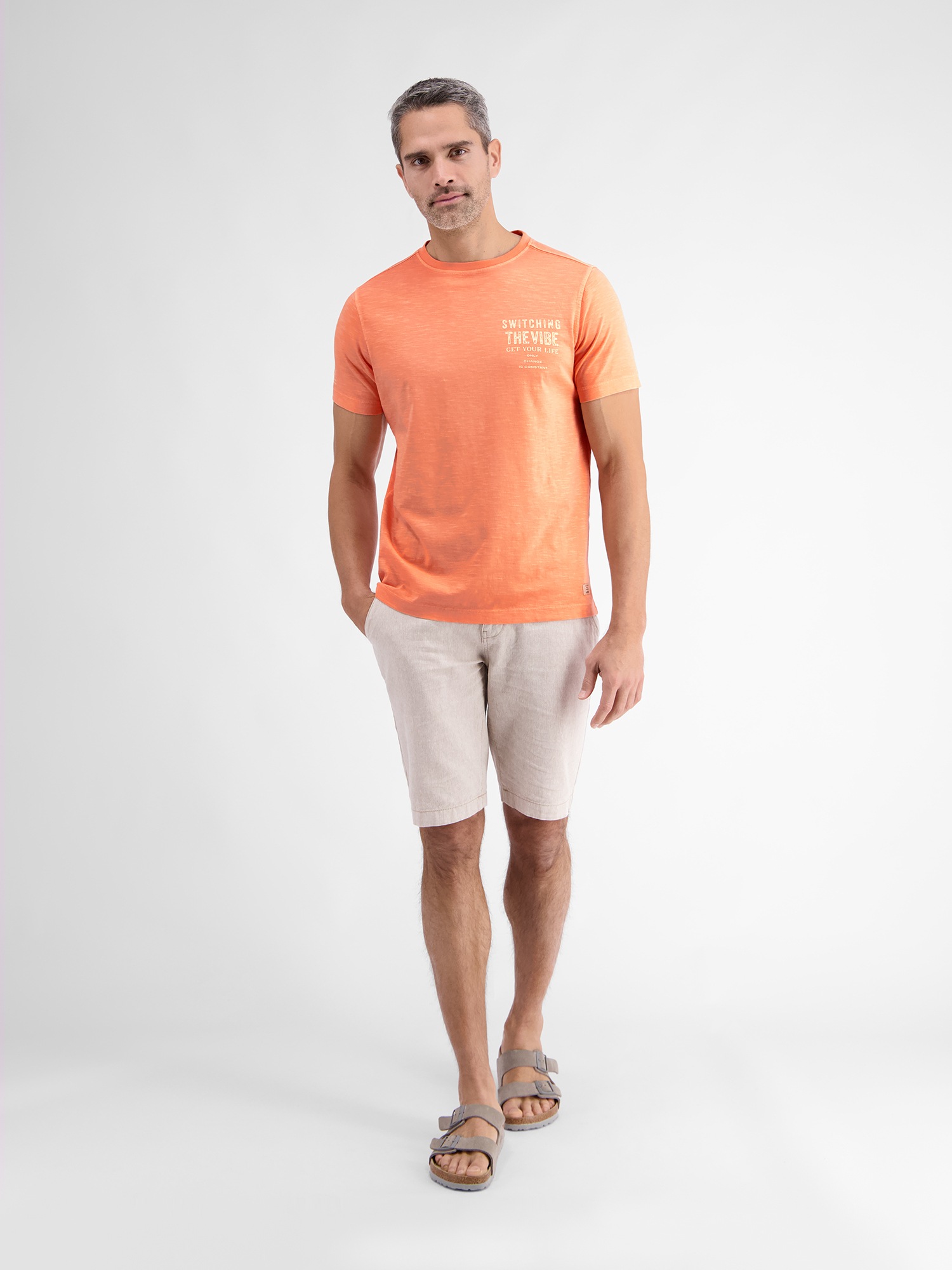 LERROS T-Shirt »LERROS T-Shirt für Herren mit Brustprint«