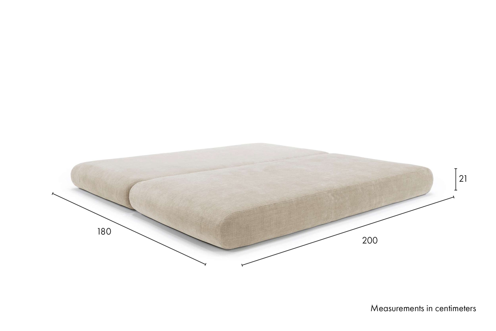 INNOVATION LIVING ™ Schlafsofa »Circlus Round Schlafsofa mit großzügiger Liegefläche« Abnehmbarer Bezug und Taschenfederkern für hohen Komfort