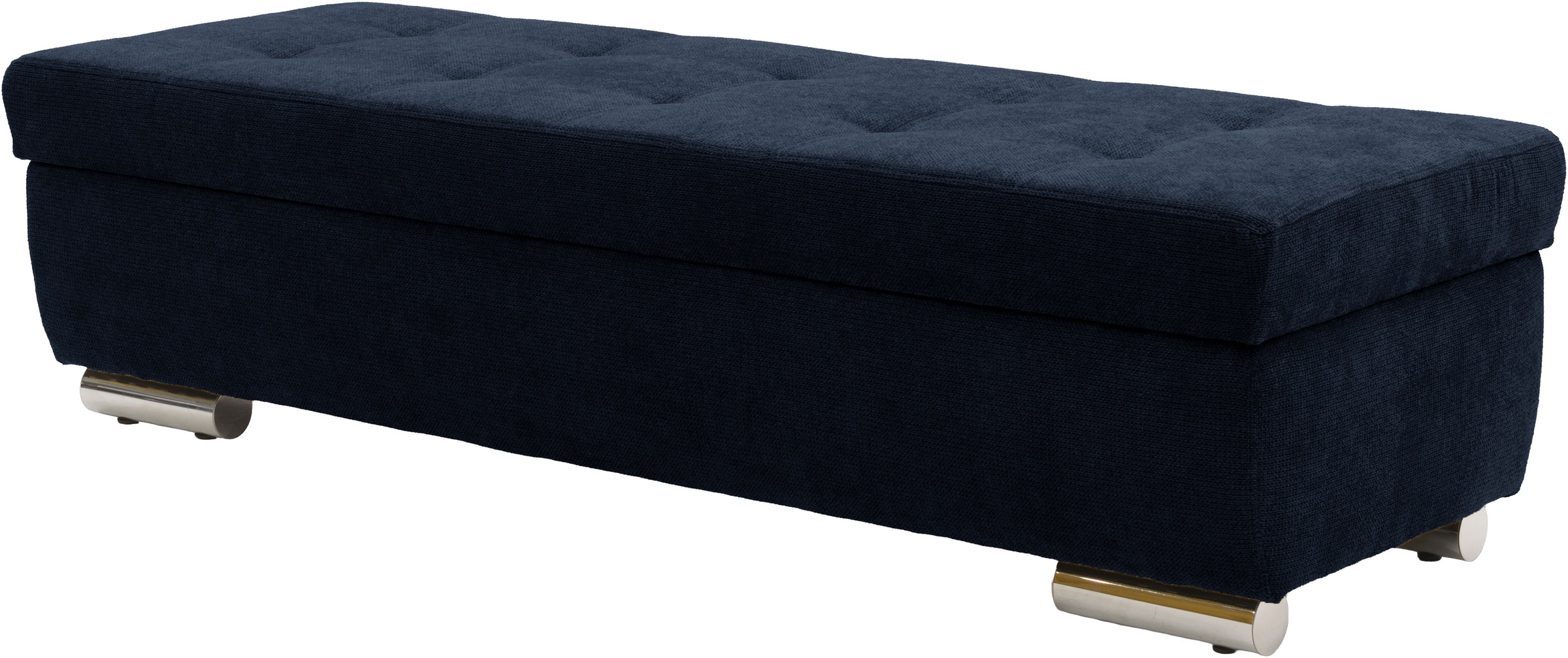 OTTO home Hocker »Torrnby, 161 cm breit, extra groß mit großem Staufach« aus Luxus-Microfaser oder haustierfreundlichem Pet Friendly Bezug