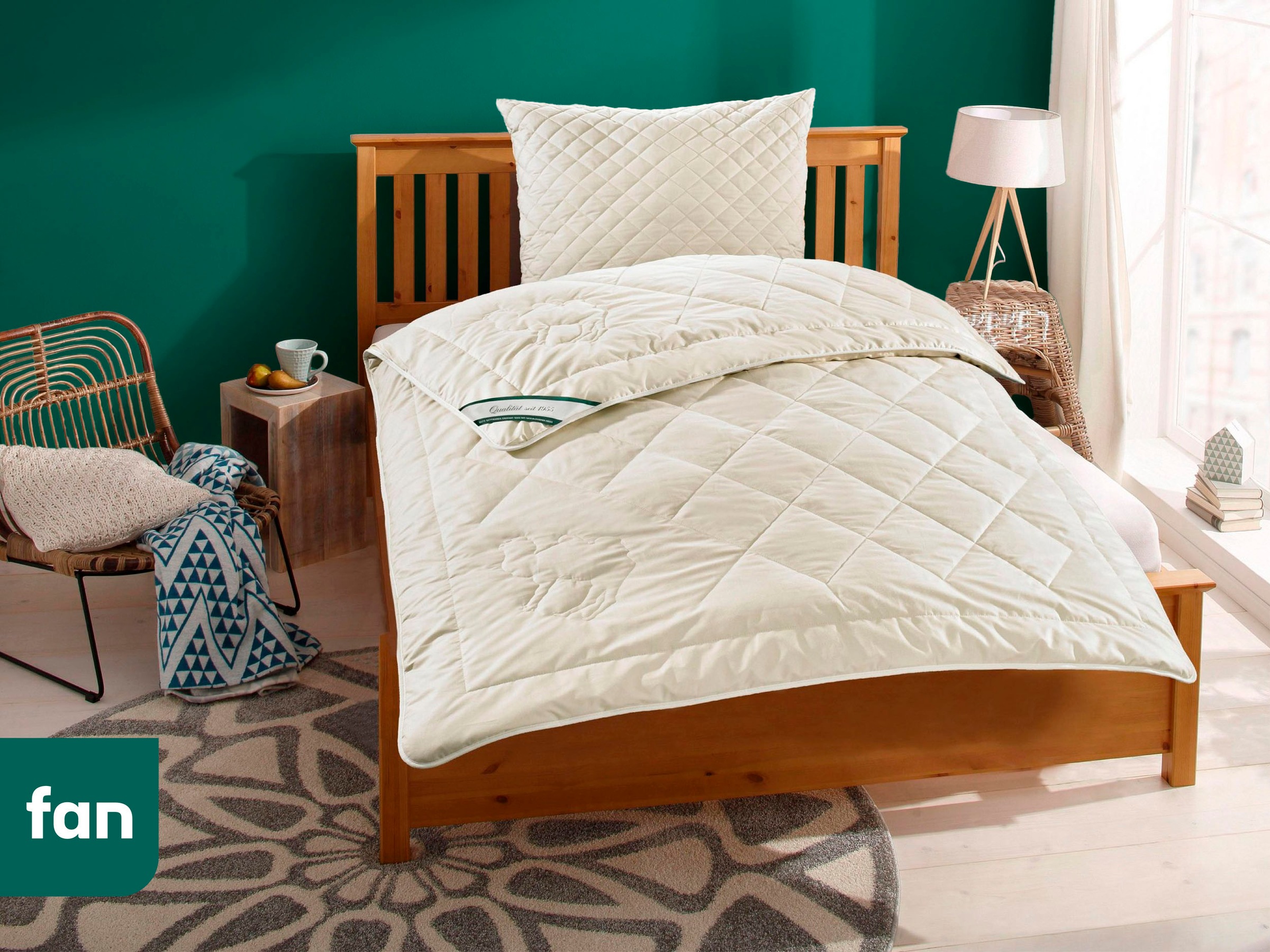 Fan Naturhaarbettdecke »Gobi in beige, Größe B/L: 135 cm x 200 cm