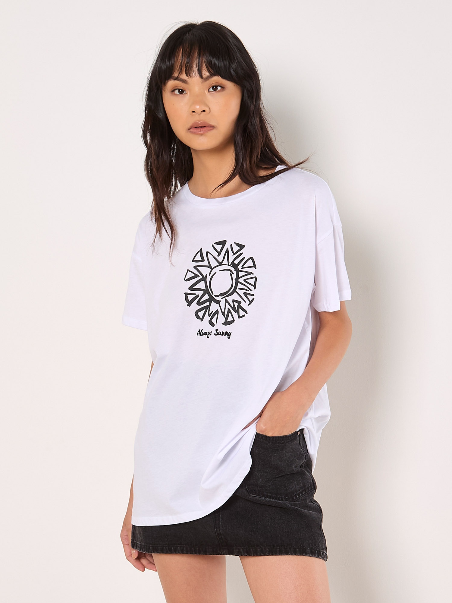 Apricot Shirttop »Top« mit Schriftzug