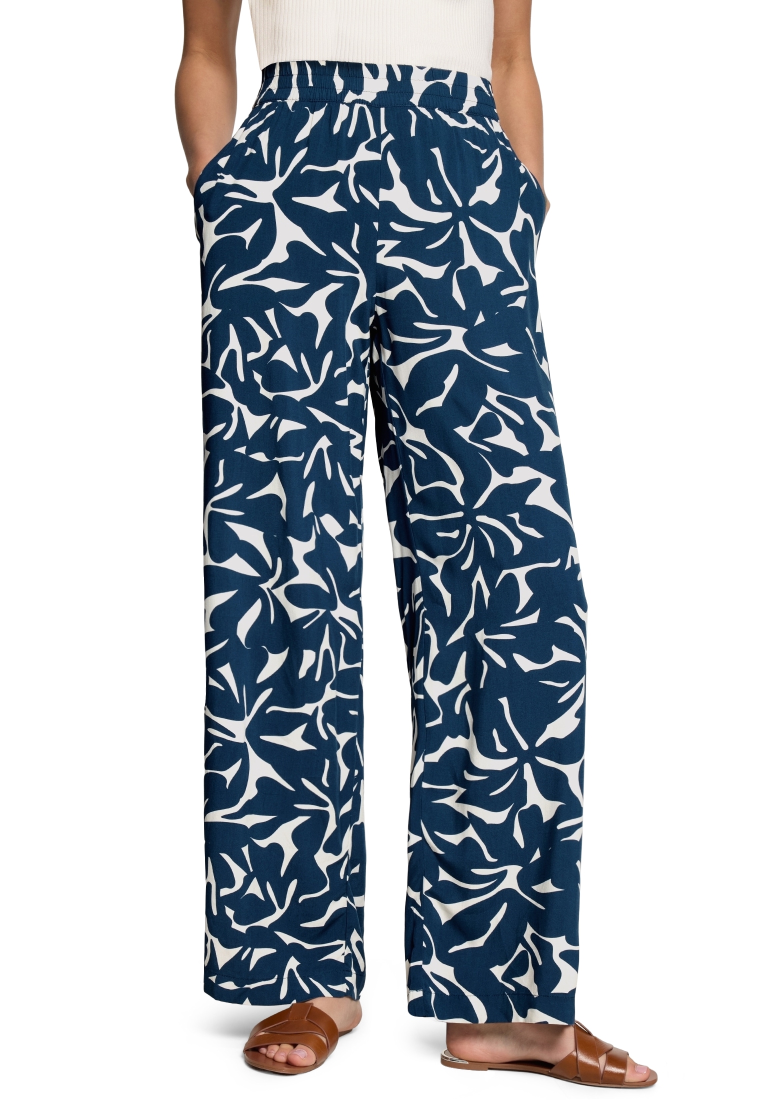 Zero Relaxhose »Casual-Hose mit Print.«