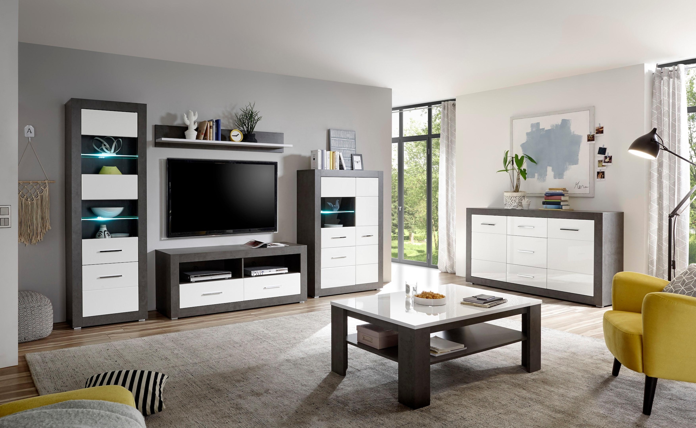 Home affaire Wohnwand »Etero« Set, 4 Stk. tlg.