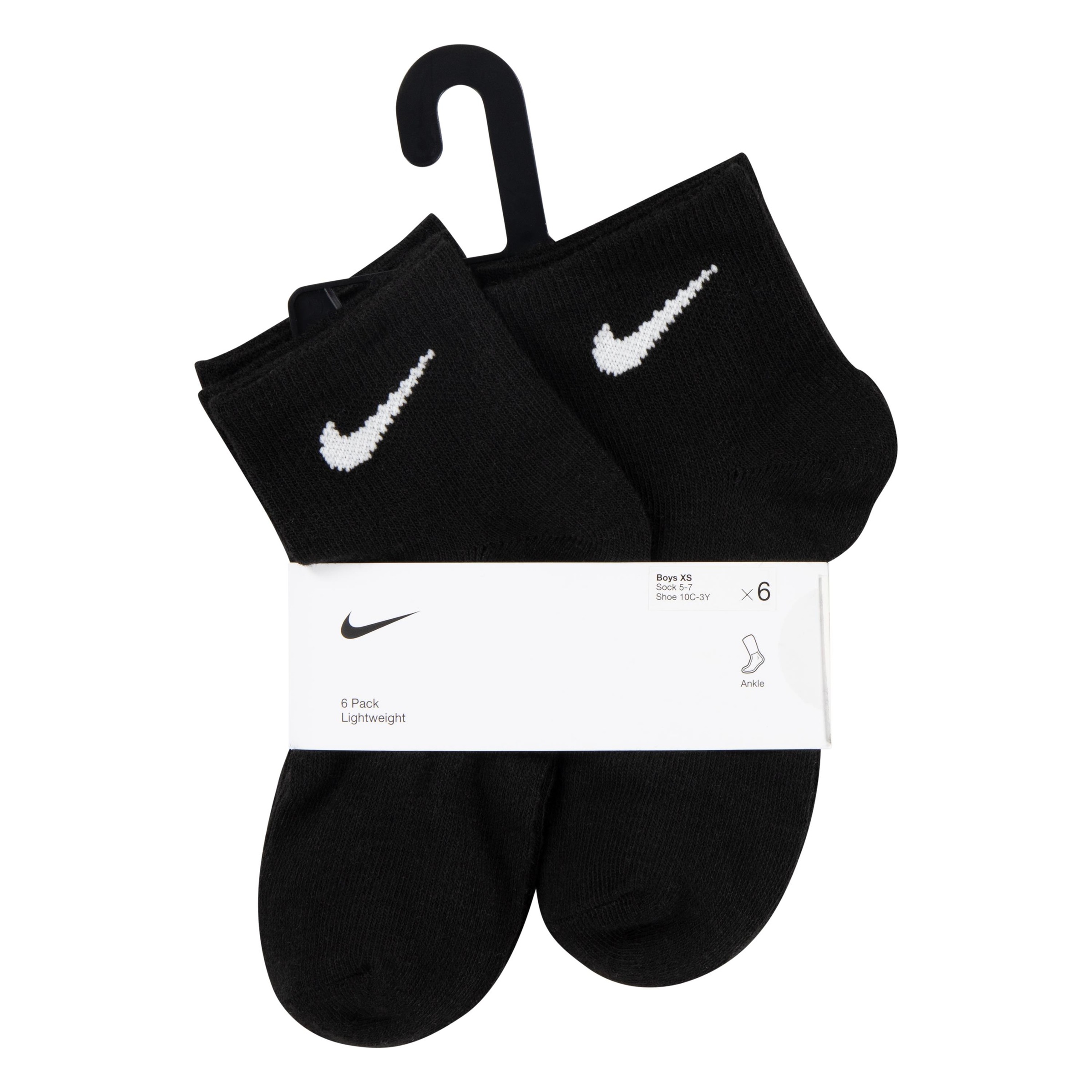 Nike Sportswear Sportsocken »NHN NIKE BASIC PACK QUARTER« Packung, 6 Paar tlg. für Kinder (4-5 Jahre), für sportive Aktivitäten, mit Labelstickerei