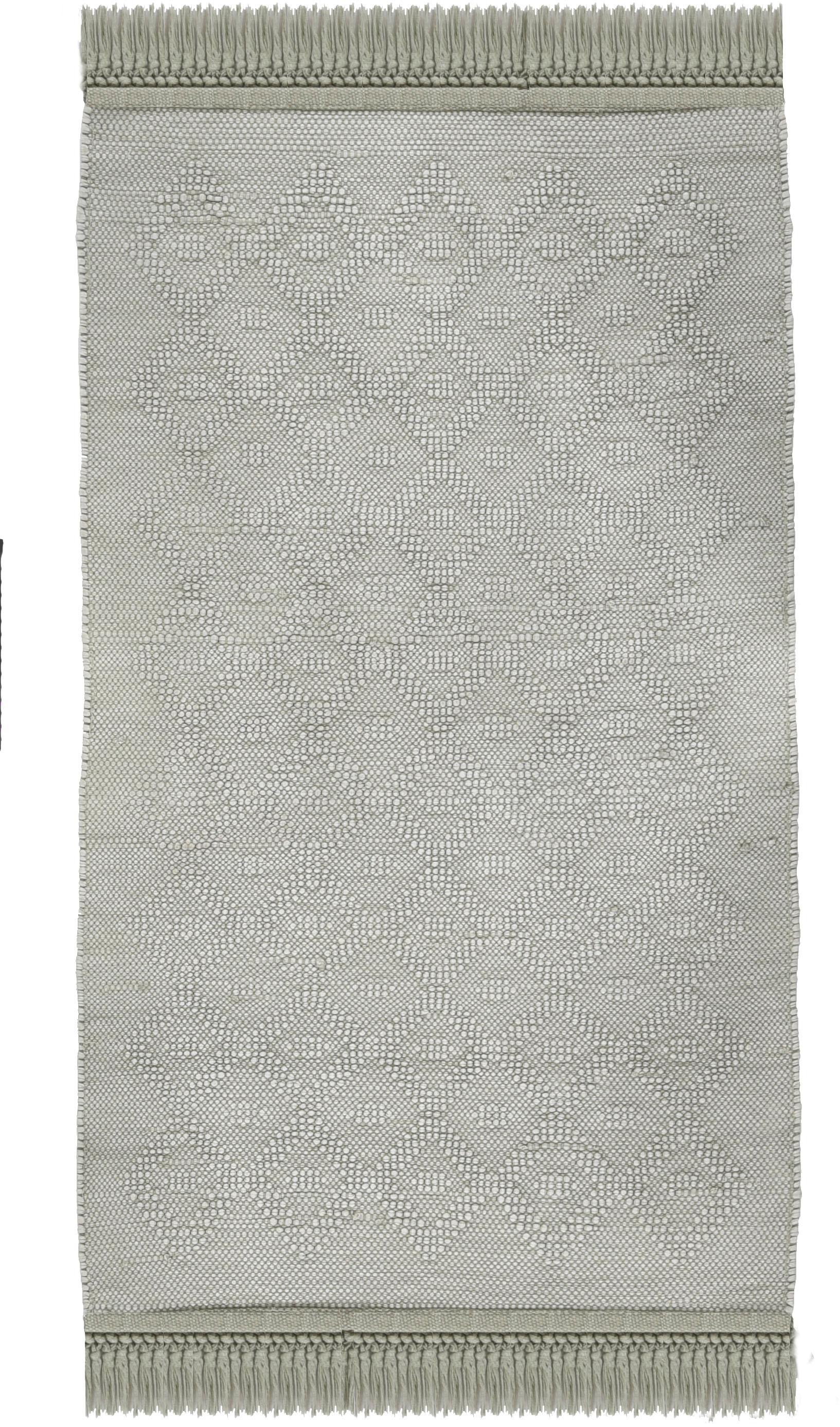 TOM TAILOR HOME Badematte »Vintage Wash«, fußbodenheizungsgeeignet, Badteppich, Uni Farben, Rauten Muster, mit Fransen, reine Baumwolle