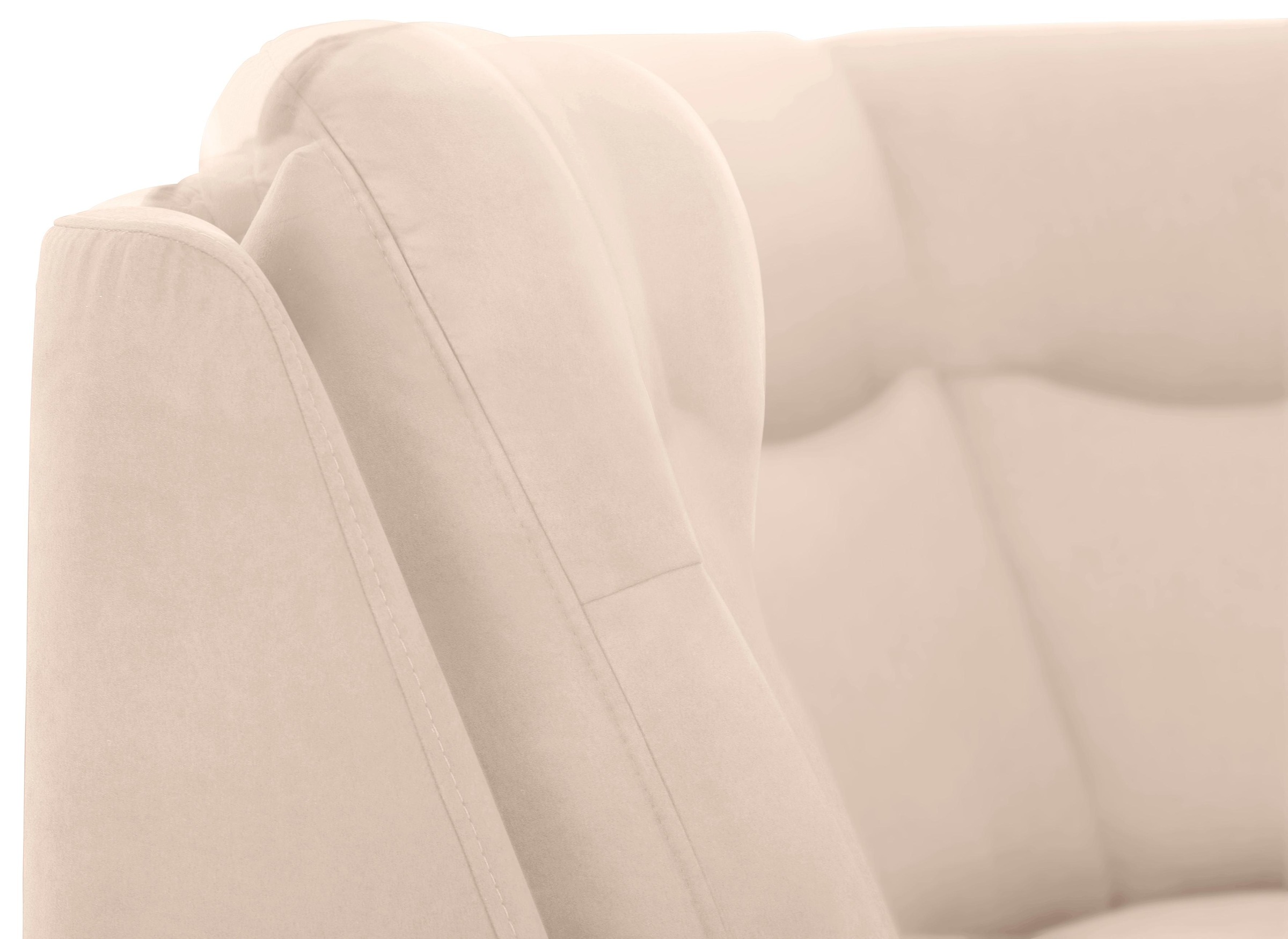 Home affaire Ecksofa »Boccaccio L-Form«, mit Federkern, incl. Kopfteilverstellung, wahlweise Bettfunktion
