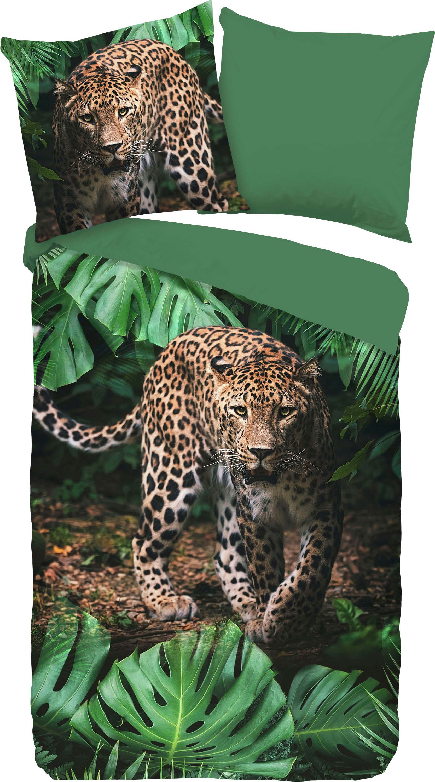 good morning Wendebettwäsche »Youri«, (2 tlg.), mit Leopard