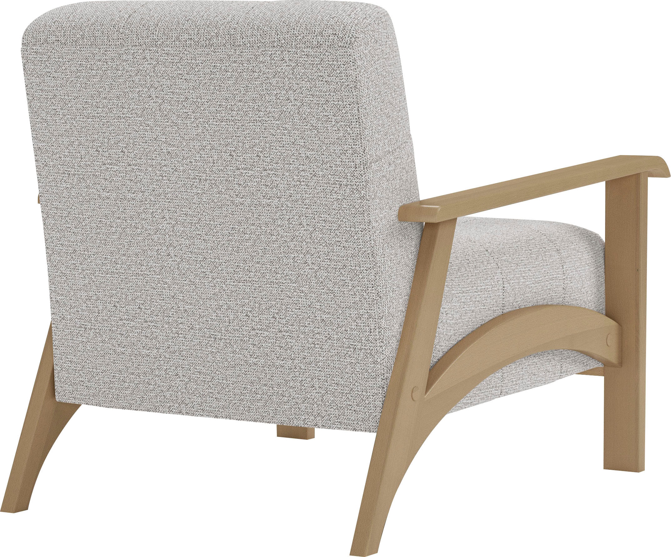 sit&more Sessel »Billund«, Armlehnen aus Buchenholz in natur, verschiedene Bezüge und Farben