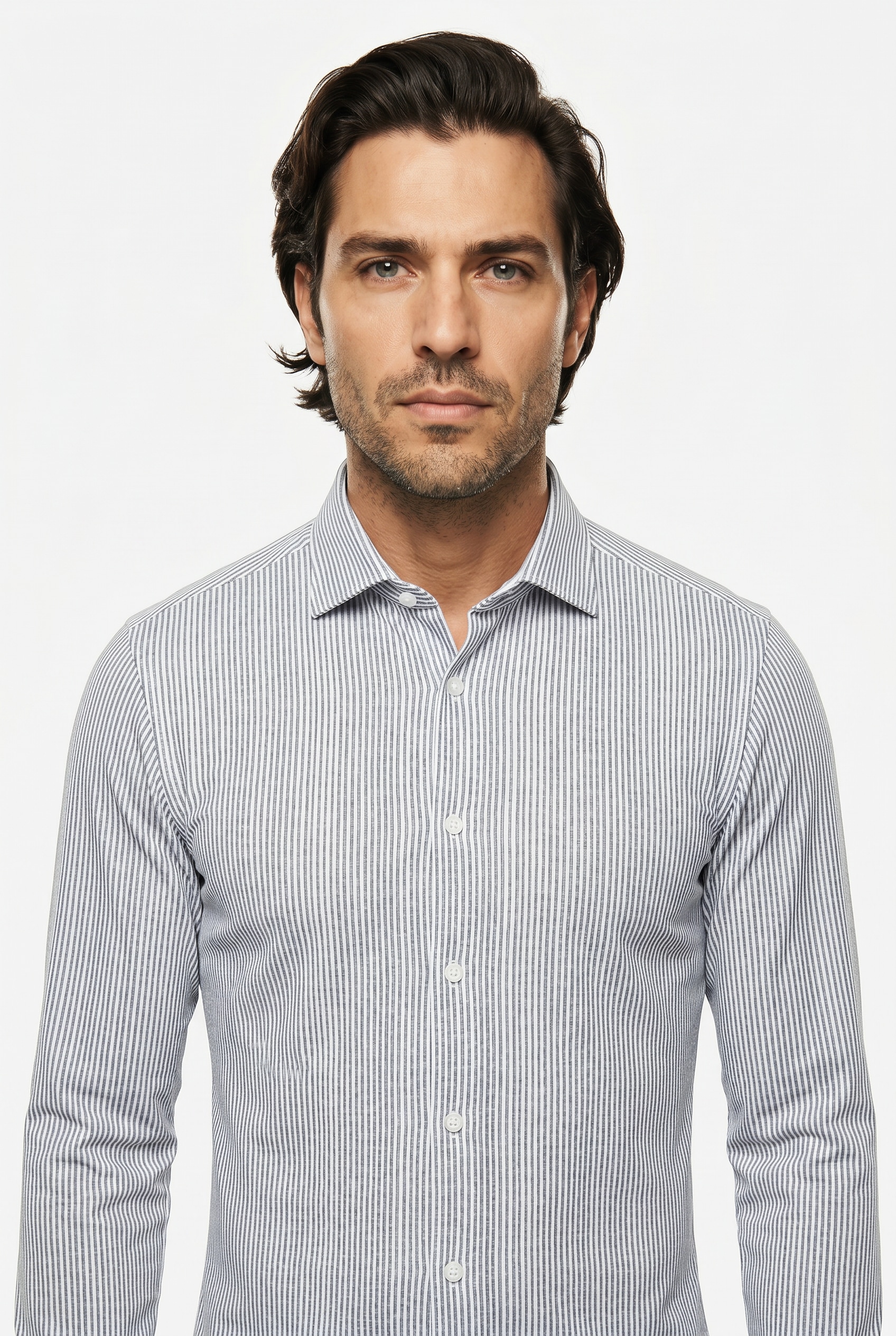 OLYMP Langarmhemd »24/7 - Level 5« Flex Jersey, body fit, Anti Smell, Kentkragen