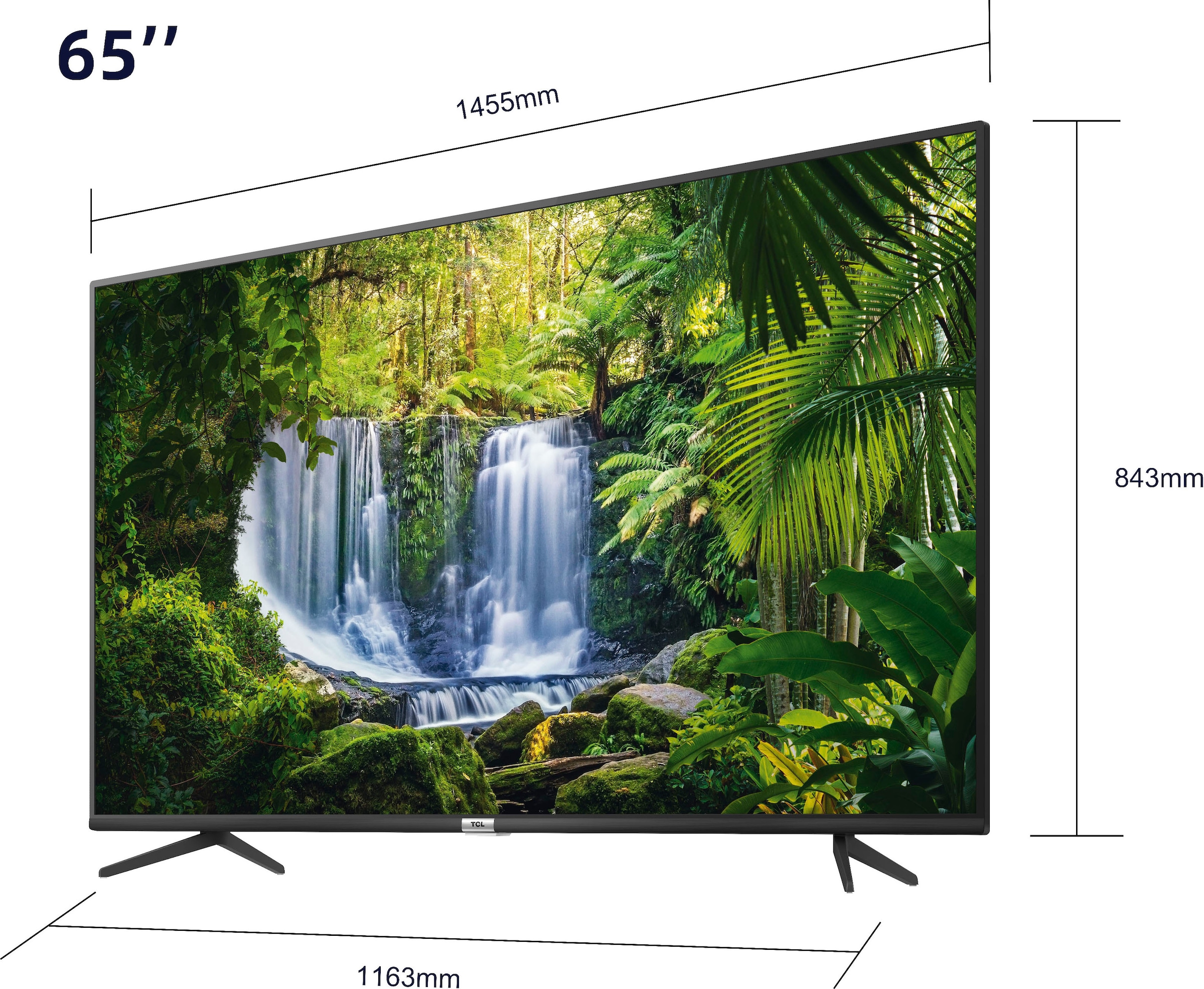 TCL LED-Fernseher »65P611X1«, 4K Ultra HD, Smart-TV