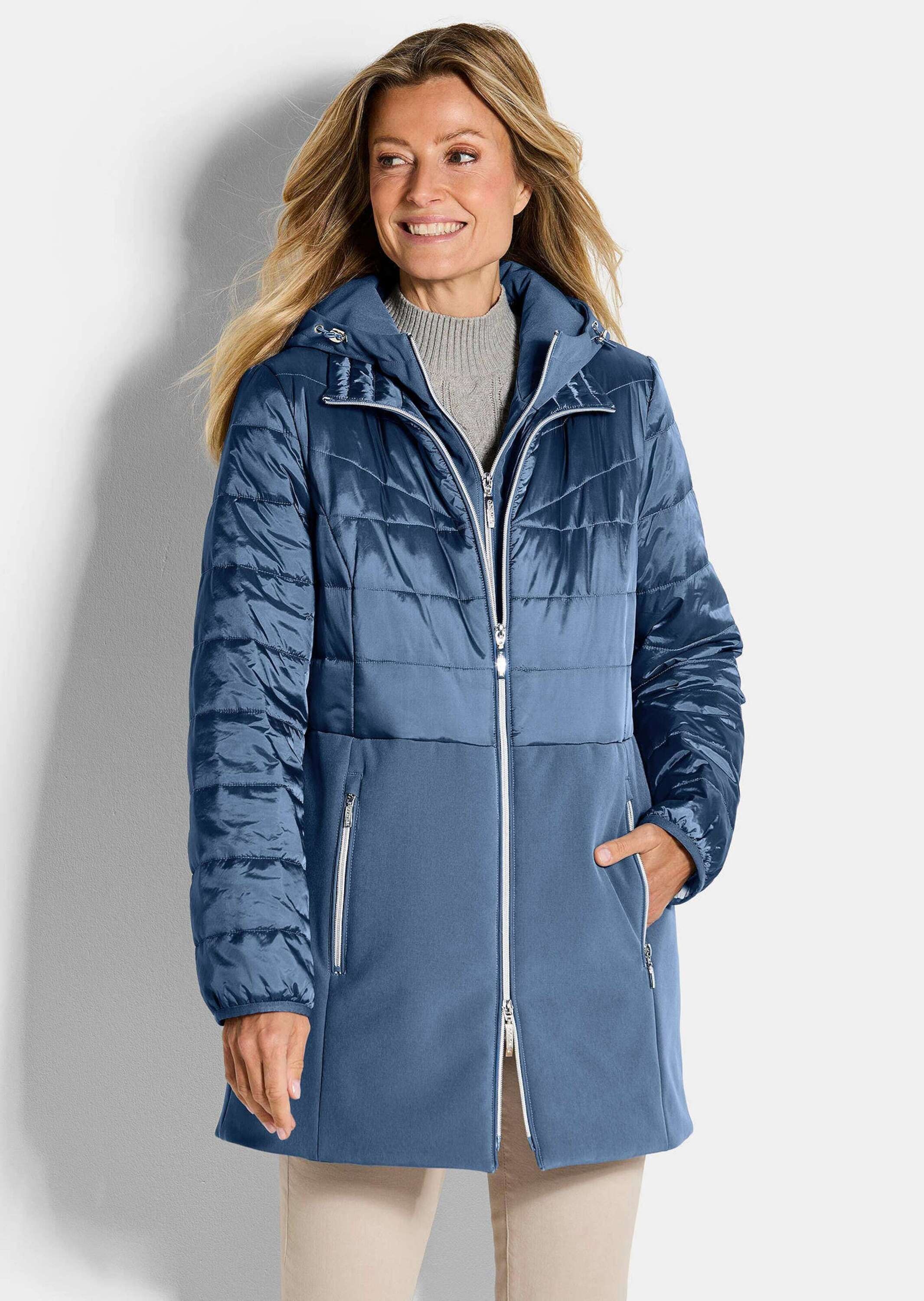 GOLDNER Langmantel »Steppmantel mit Softshell-Einsatz«