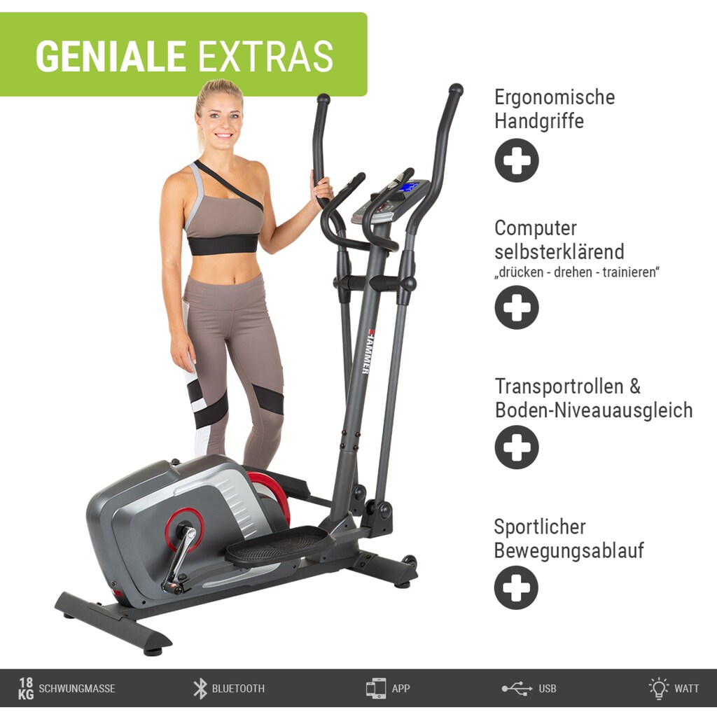 Hammer Crosstrainer-Ergometer »Cross Motion BT«