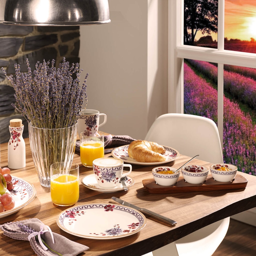 Villeroy & Boch Servierplatte »Tablett für Dipschälchen Artesano Original 30 x 9 cm braun-grau«