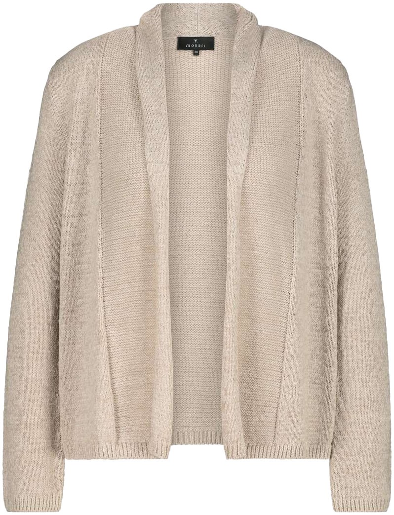 Monari Strickjacke, mit Umschlagkante