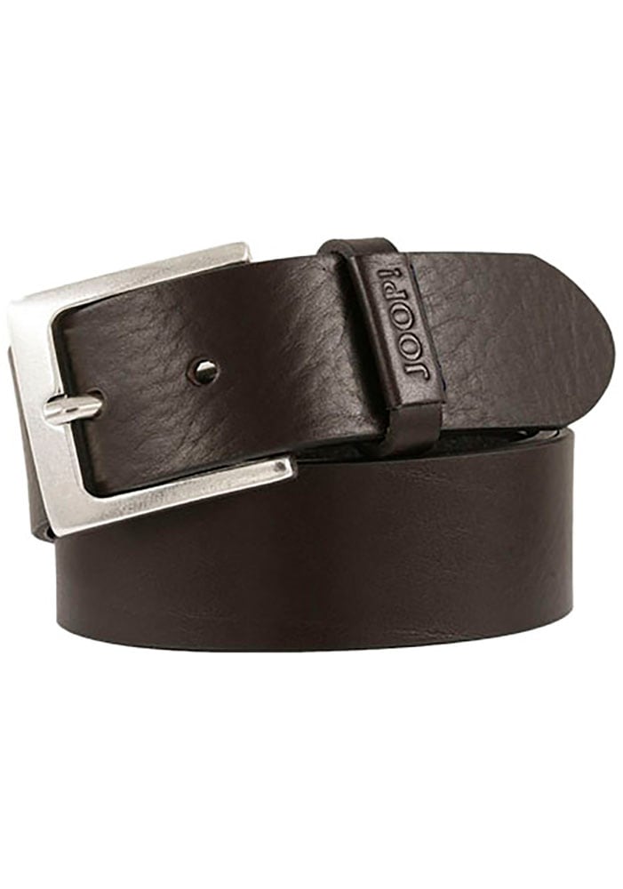 Joop Jeans Ledergürtel mit eckiger Dornschließe, im Vintage Look