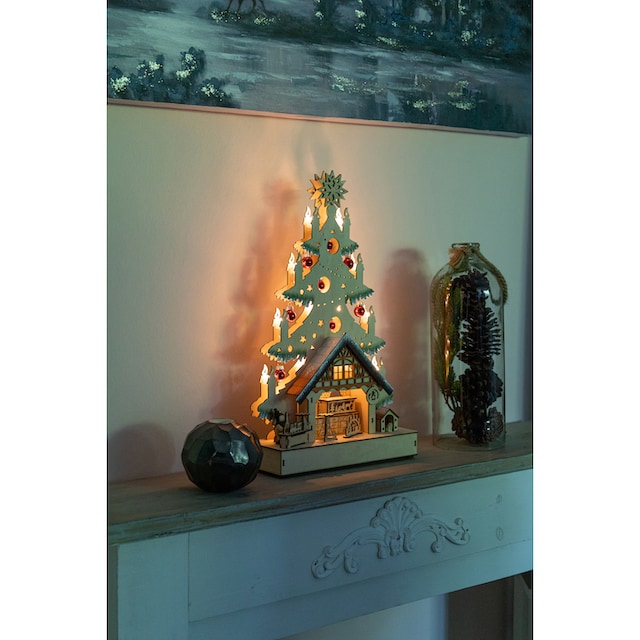 Myflair Möbel & Accessoires LED Schwibbogen, aus Holz, mit Weihnachtskugeln  geschmückt, Höhe ca. 49 cm bestellen bei OTTO