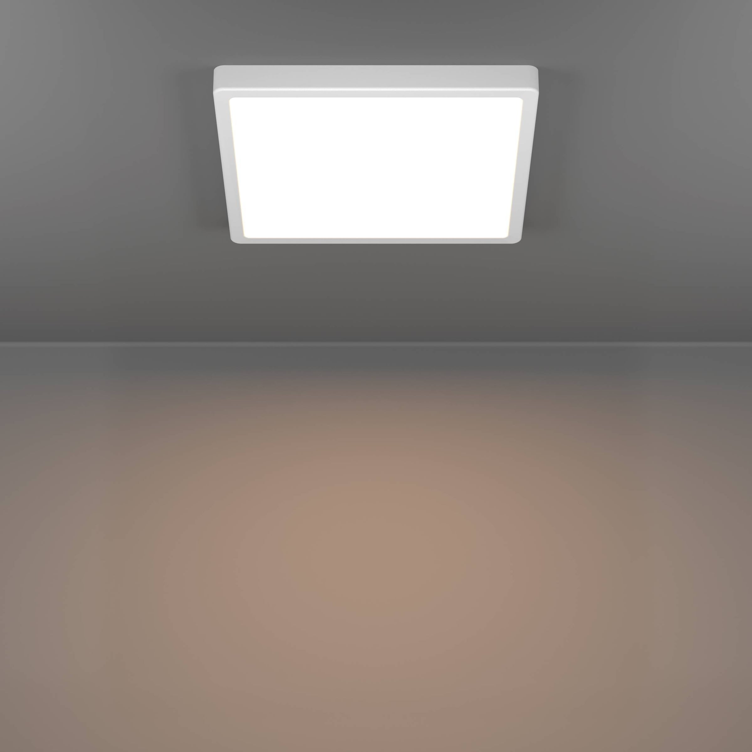 EGLO Aufbauleuchte »Fueva 6 Deckenleuchte, Aufbaulampe, Kunststoff, Deckenbeleuchtung« LED-Modul 1 Stk. Kaltweiß | Neutralweiß | Warmweiß Aufbauleuchte - L29 x B29 x H2,5 cm - weiß - 13W inkl.