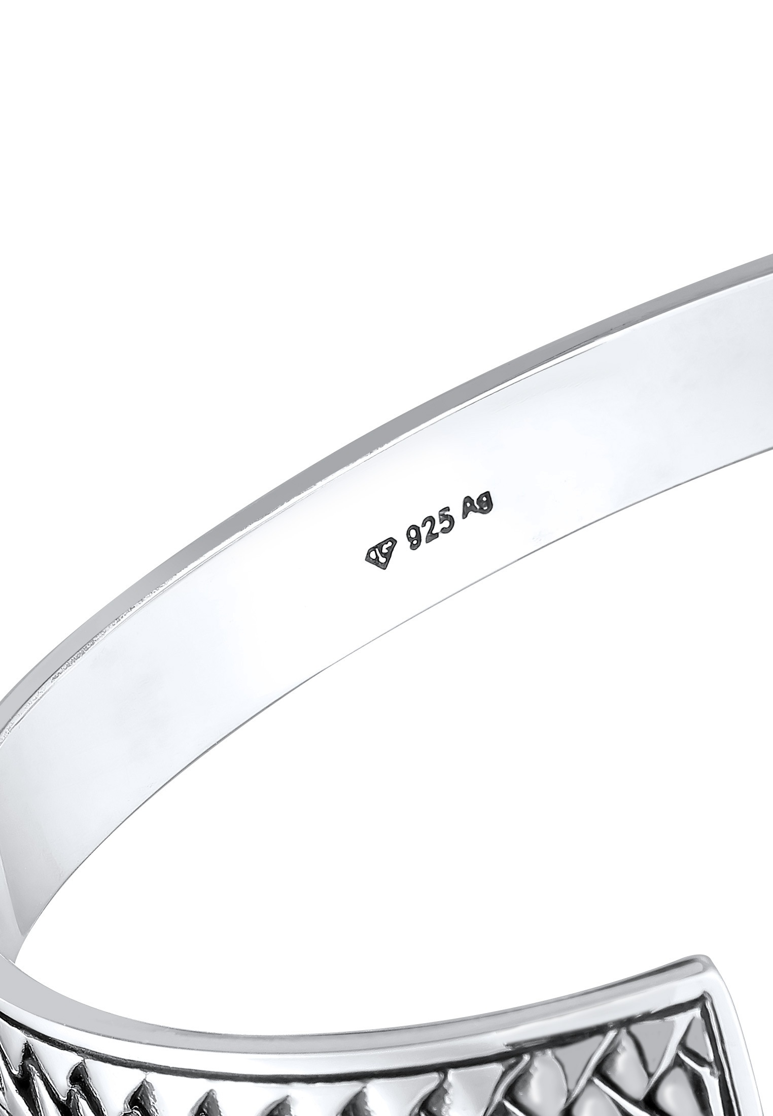 Kuzzoi Armreif »Armband Armreif Zopfmuster Vintage Design 925 Sterling Silber«