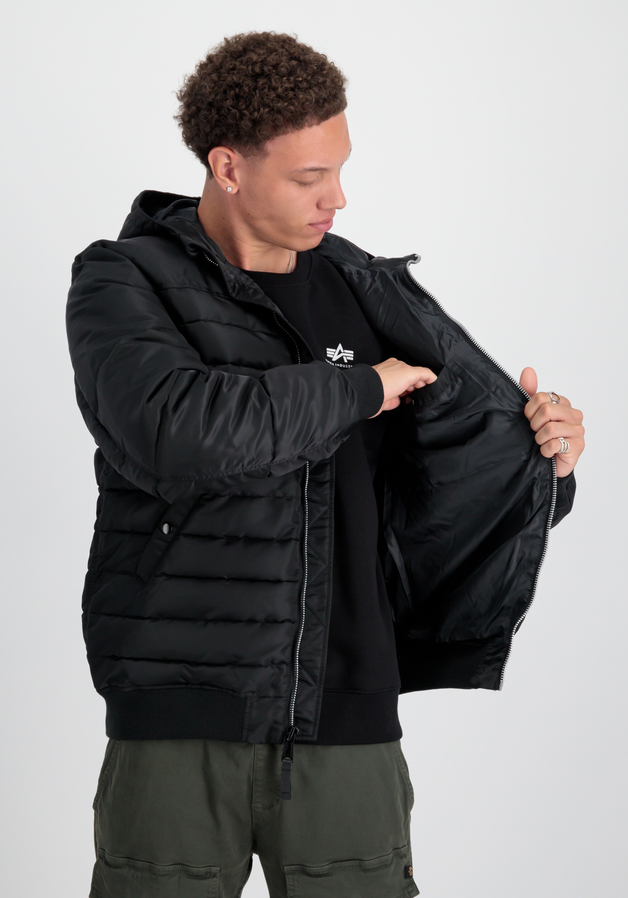 Alpha Industries Winterjacke »Alpha Industries Men - Cold Weather Jackets Hooded Puffer FN«