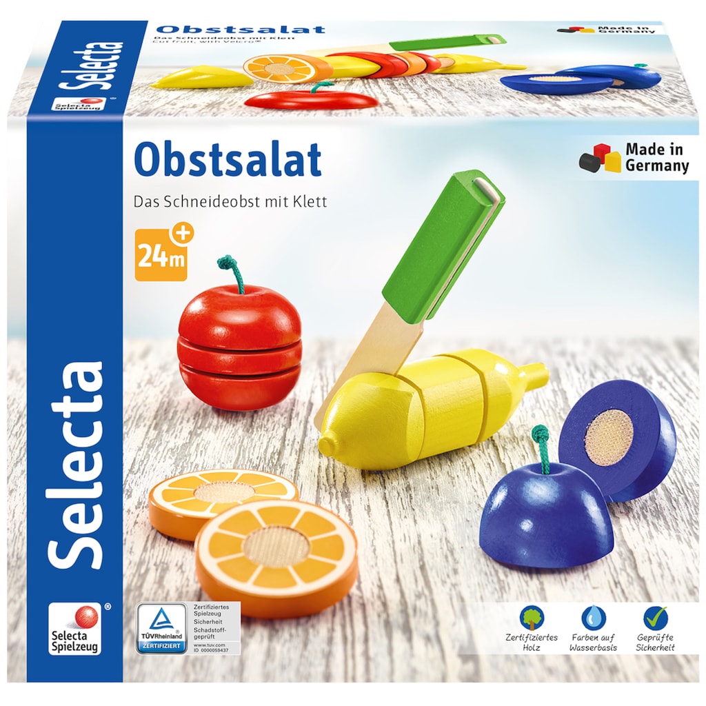 Selecta Spiellebensmittel »Obstsalat«, (Set, 11 tlg.), Made in Germany