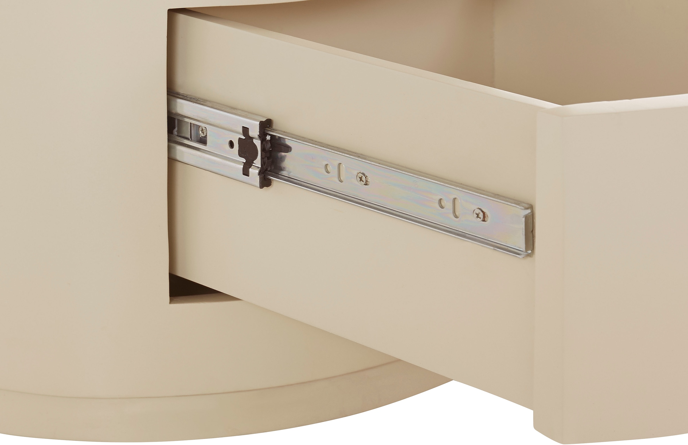 LeGer Home by Lena Gercke Beistelltisch »Novalee«, 1 Schublade, Stauraum, Lamellen-Optik
