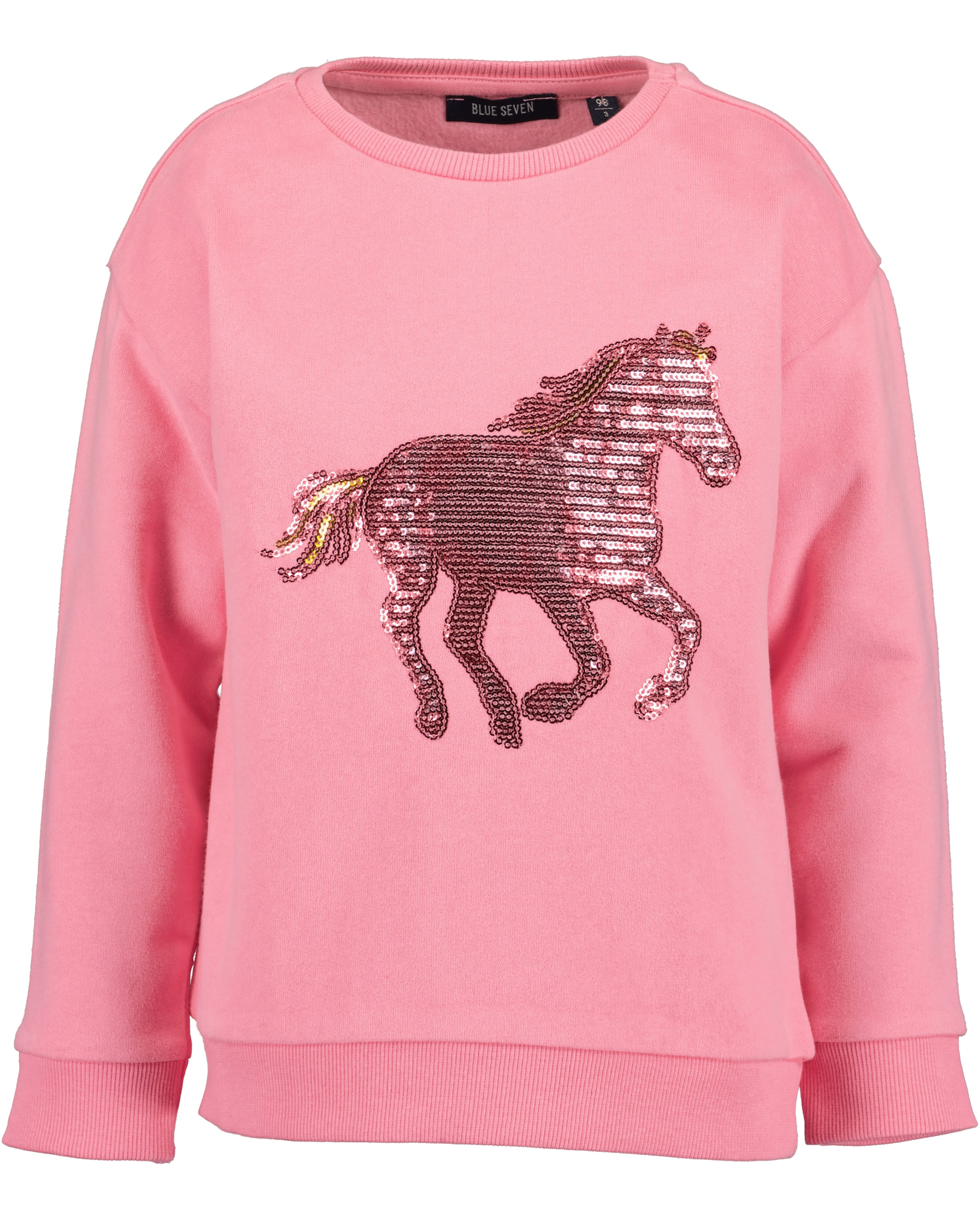 Blue Seven Sweatshirt , mit hochwertigem Pferdemotiv mit Pailletten
