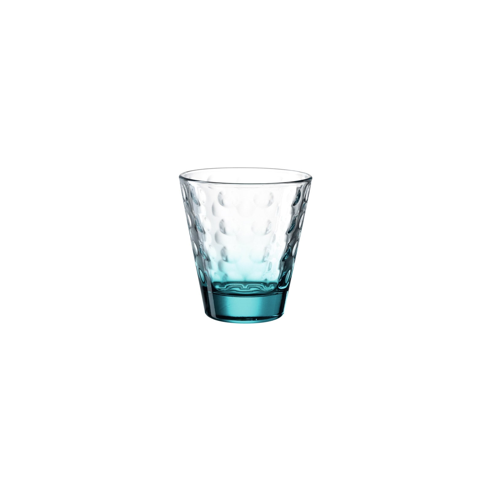 LEONARDO Glas »Trinkgläser Optic 215 ml 6er Set bunt« Ideal für den Alltag, spülmaschinengeeignet,