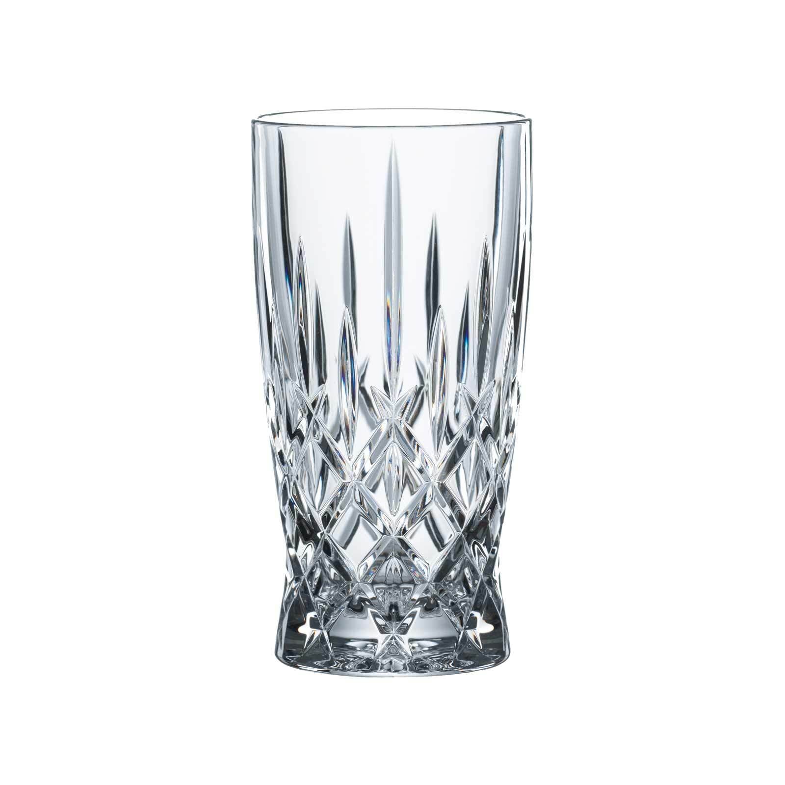 Nachtmann Latte-Macchiato-Glas »Latte Macchiato Set Noblesse 350 ml 8er Set transparent« Erhöhte Bruchfestigkeit, Kristallglas, spülmaschinenfest