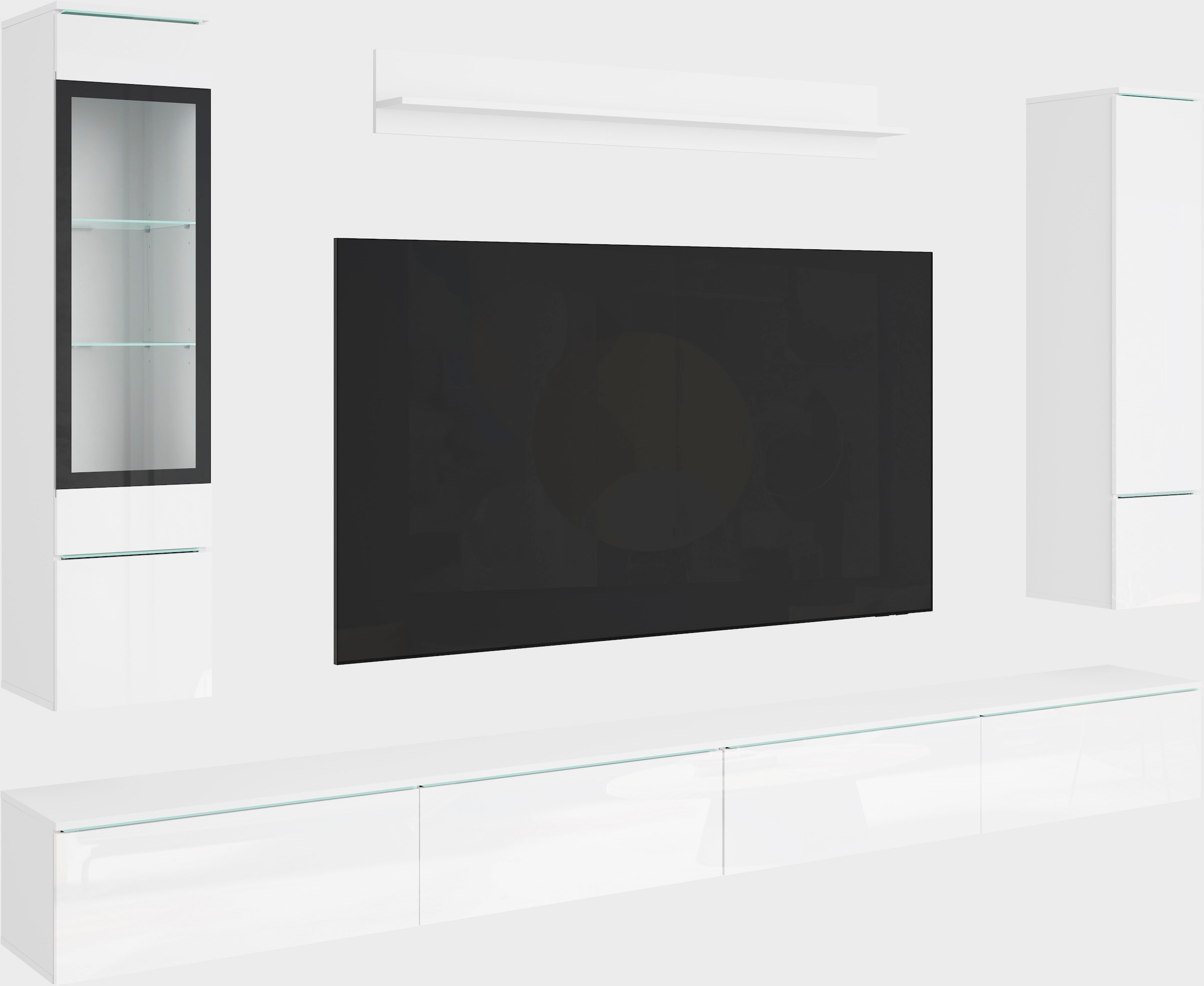 Home affaire Wohnwand »Vera, Breite 300 cm« Komplett-Set, 5 Stk. tlg.