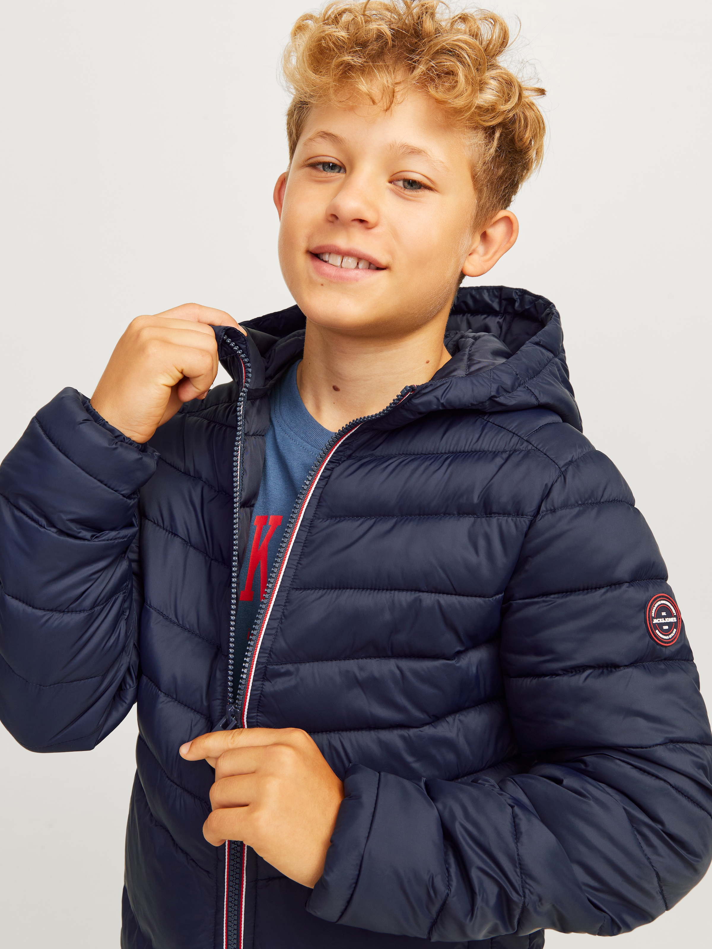 Jack & Jones Junior Steppjacke »JJESPRINT PUFFER HOOD NOOS JNR«, mit Kapuze
