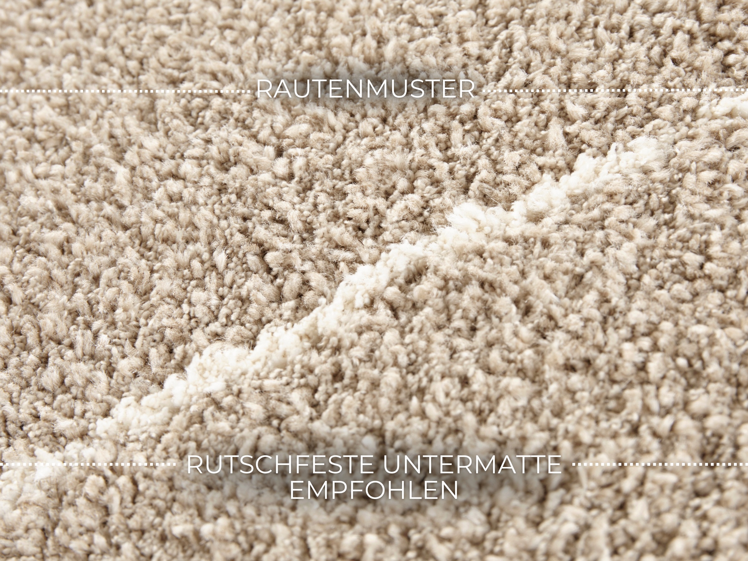 ELLE DECORATION Teppich »Massy«, rechteckig, 14 mm Höhe, Kurzflor, Teppich, Modern, Scandi, 3D Effekt, Wohnzimmer, Schlafzimmer