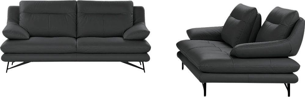 CALIA ITALIA 2,5-Sitzer »Cezanne, italienisches Design trifft erstklassigen Sitzkomfort, Leder«, Edles Designsofa in besonders langlebigen & pflegeleichten Lederarten