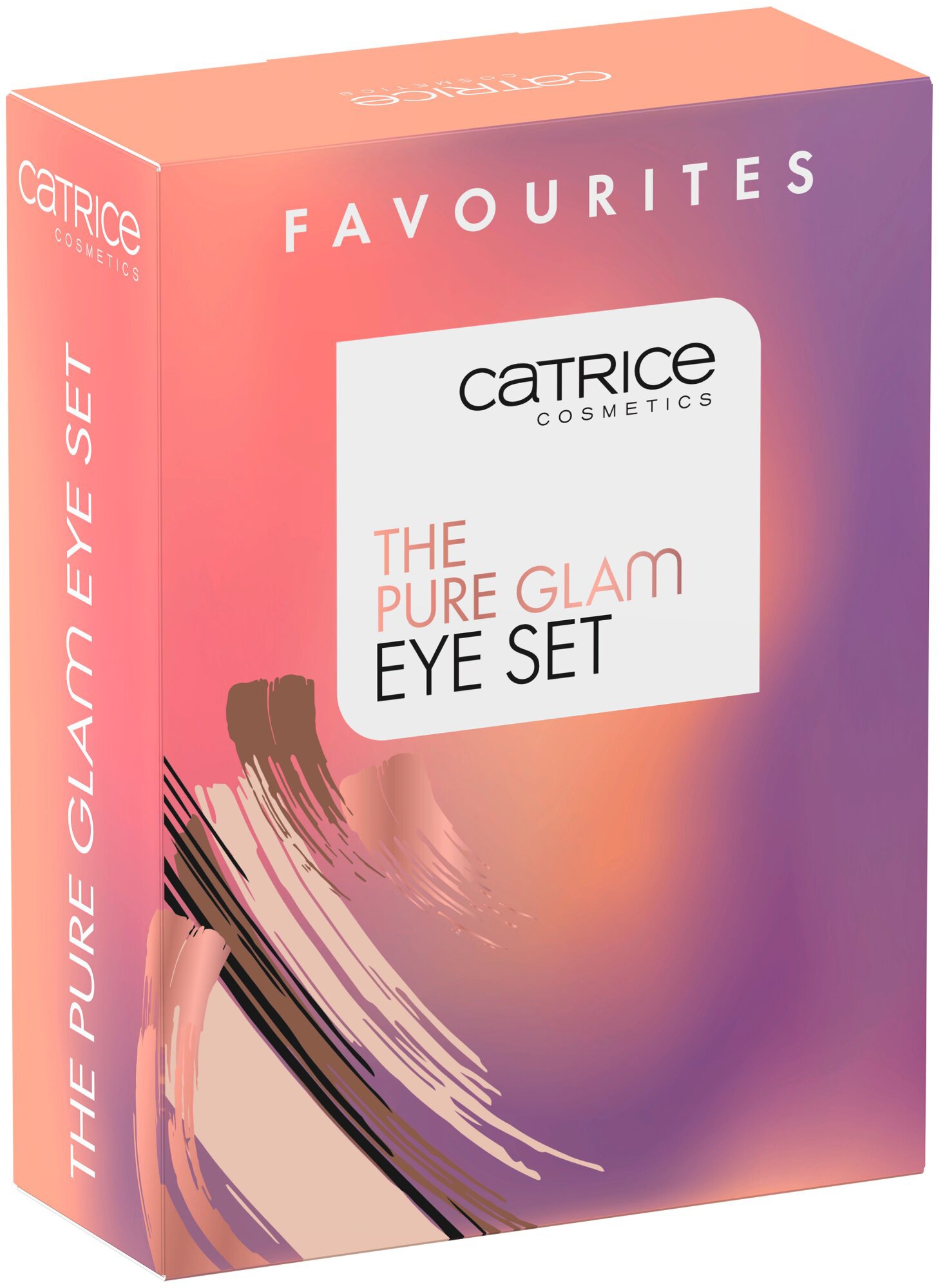 Catrice Augen-Make-Up-Set »The Pure Glam Eye Set«, (Set, 3 tlg.), Lidschattenpalette mit Eyeliner und Mascara, vegan
