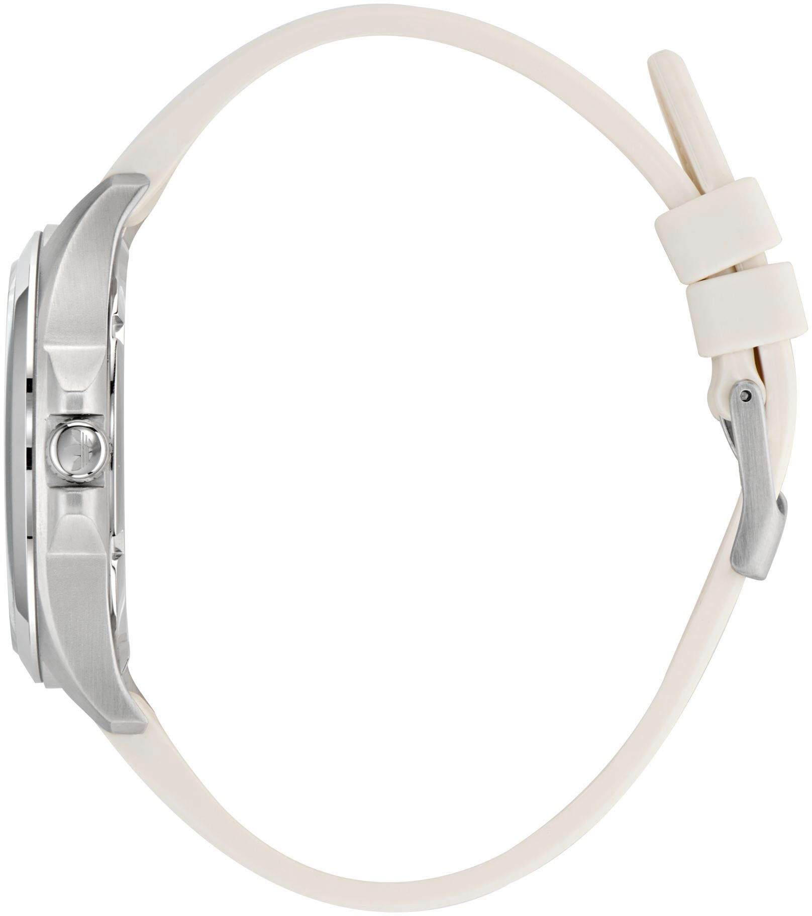 adidas Originals Quarzuhr »ORIGINALS ICONIC ONE«, Armbanduhr,Herrenuhr,Damenuhr,Silikonarmband,wasserabweisend bis 5 bar