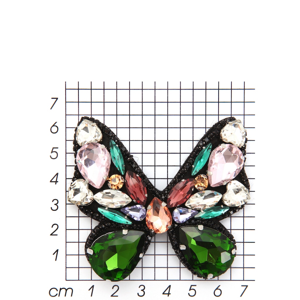 Firetti Brosche »Schmuck Geschenk Ansteckschmuck Schmetterling«, mit Glassteinen