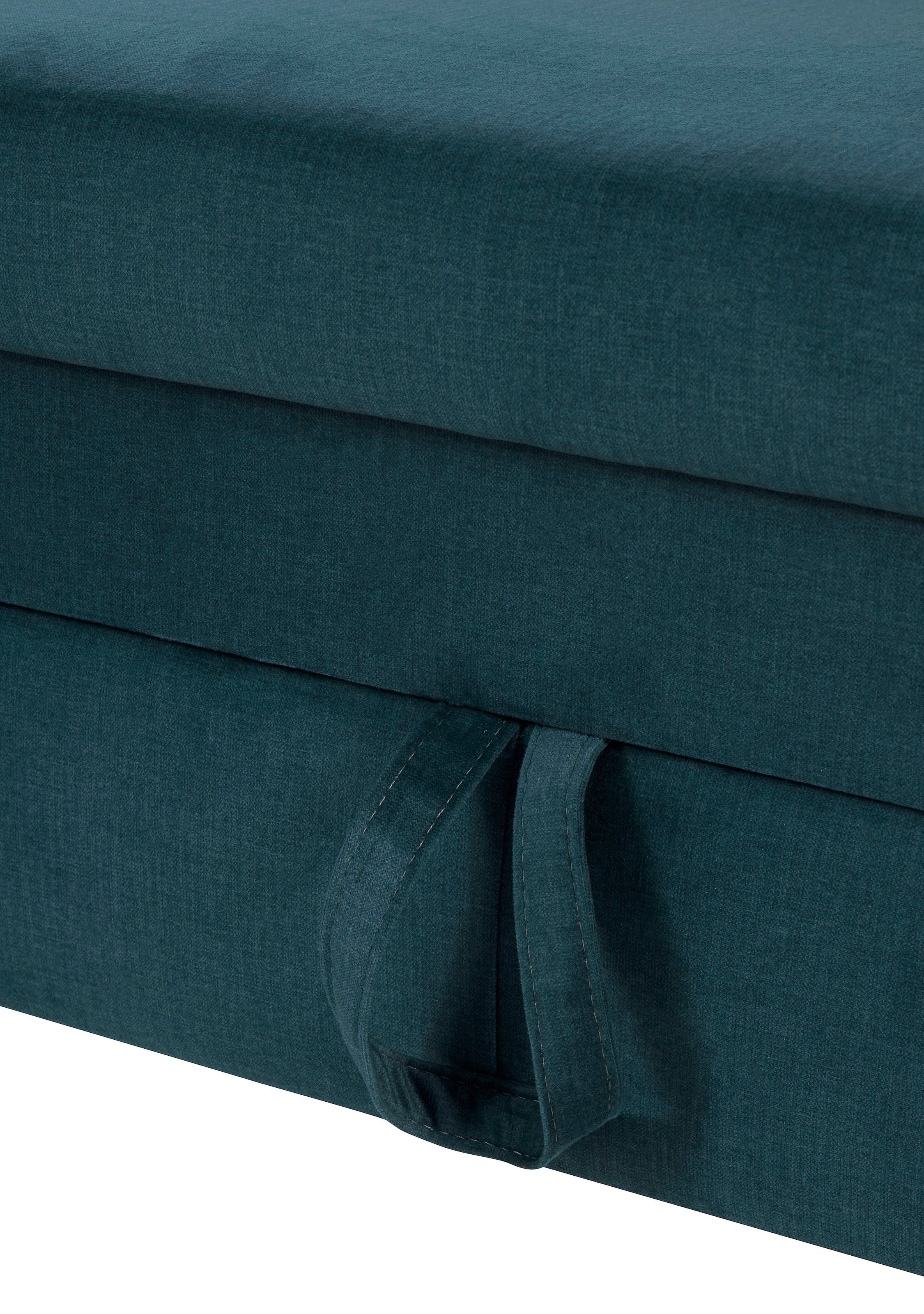 COTTA Polstergarnitur »Morven L-Form«, (Set), Set bestehend aus: Ecksofa mit Kopfteilverstellung & Hocker