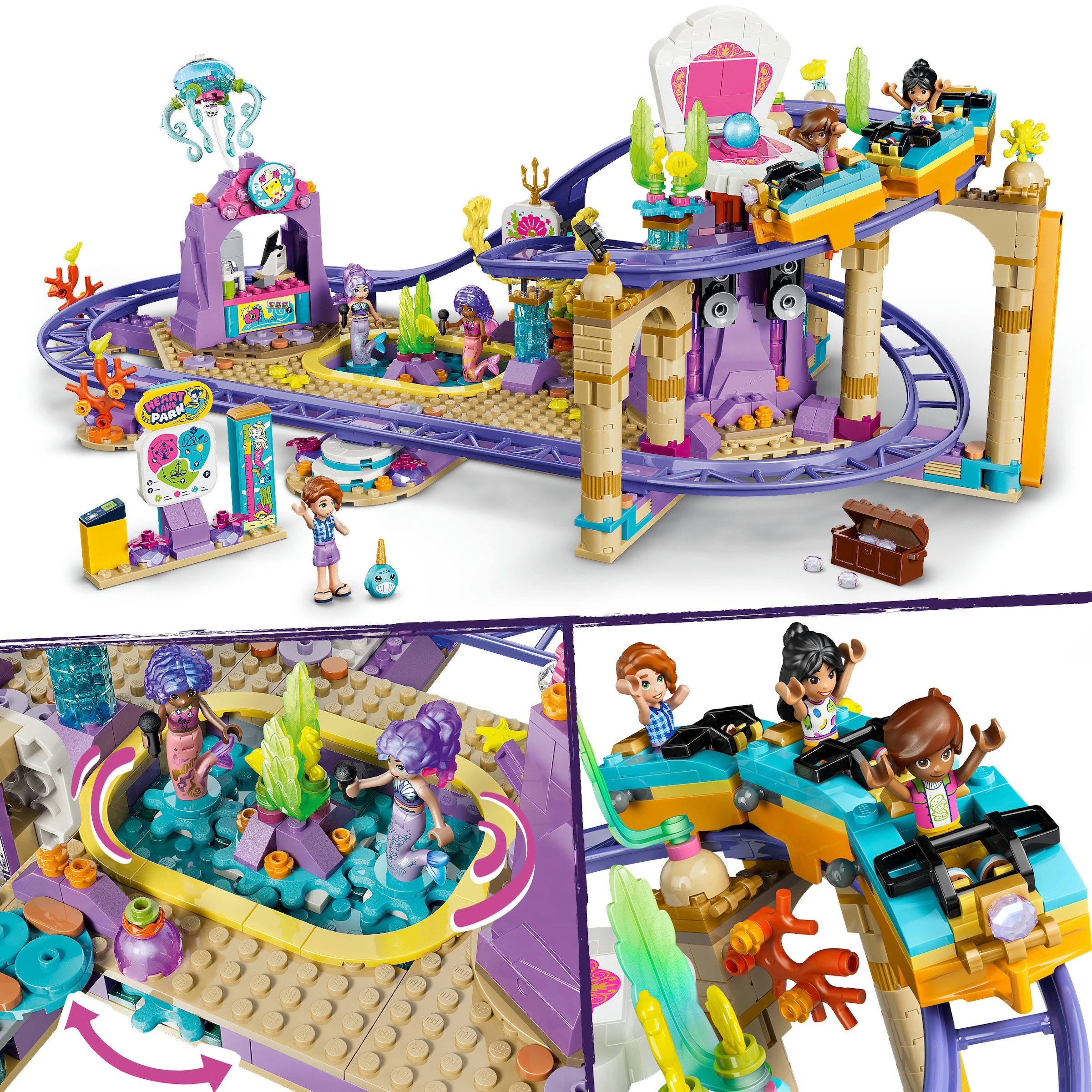LEGO® Konstruktionsspielsteine »Meerjungfrauen-Achterbahn (42703), LEGO Friends« Made in Europe