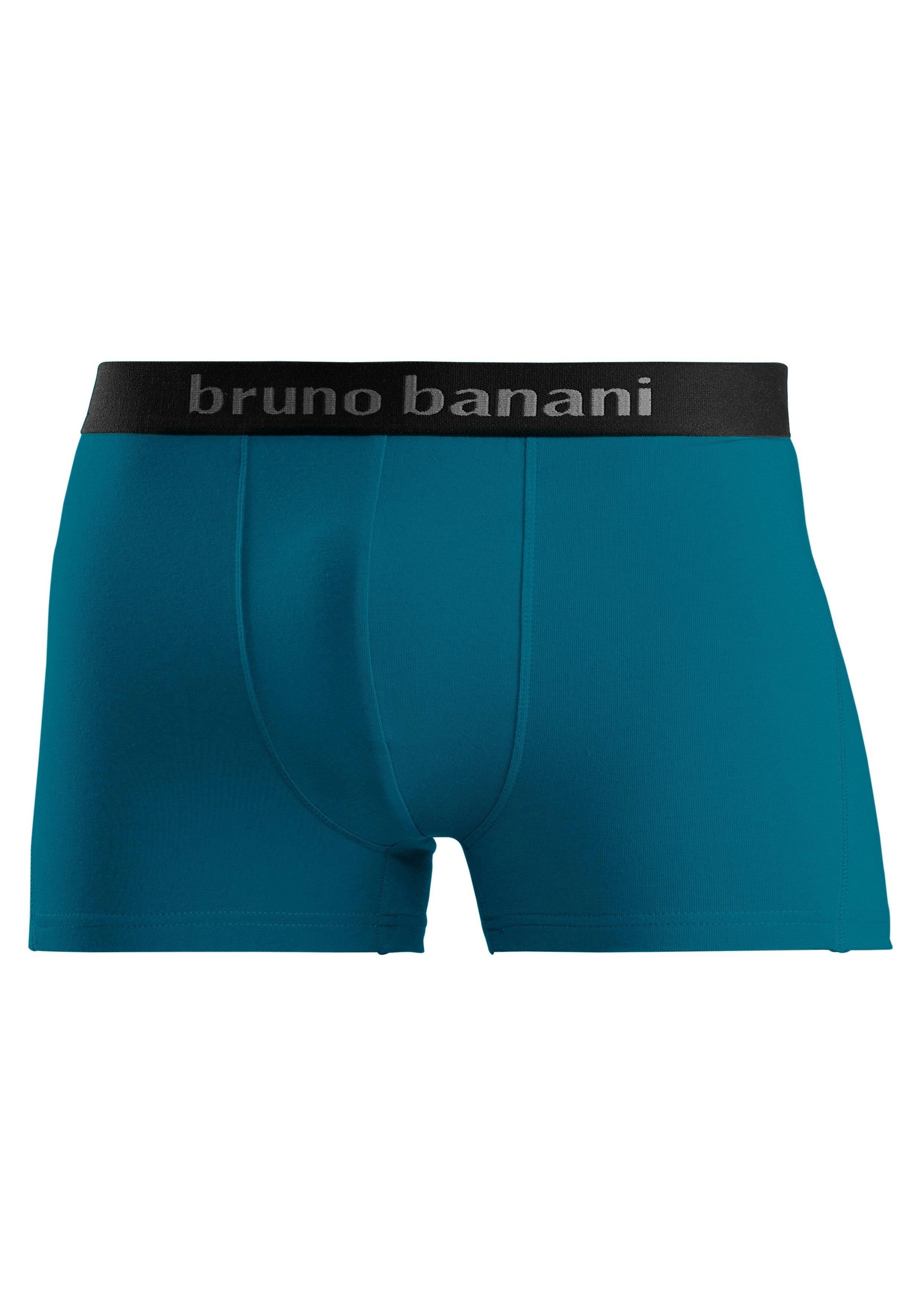 Bruno Banani Boxer, (Packung, 4 St.), mit farbigen Marken-Schriftzug am Bündchen