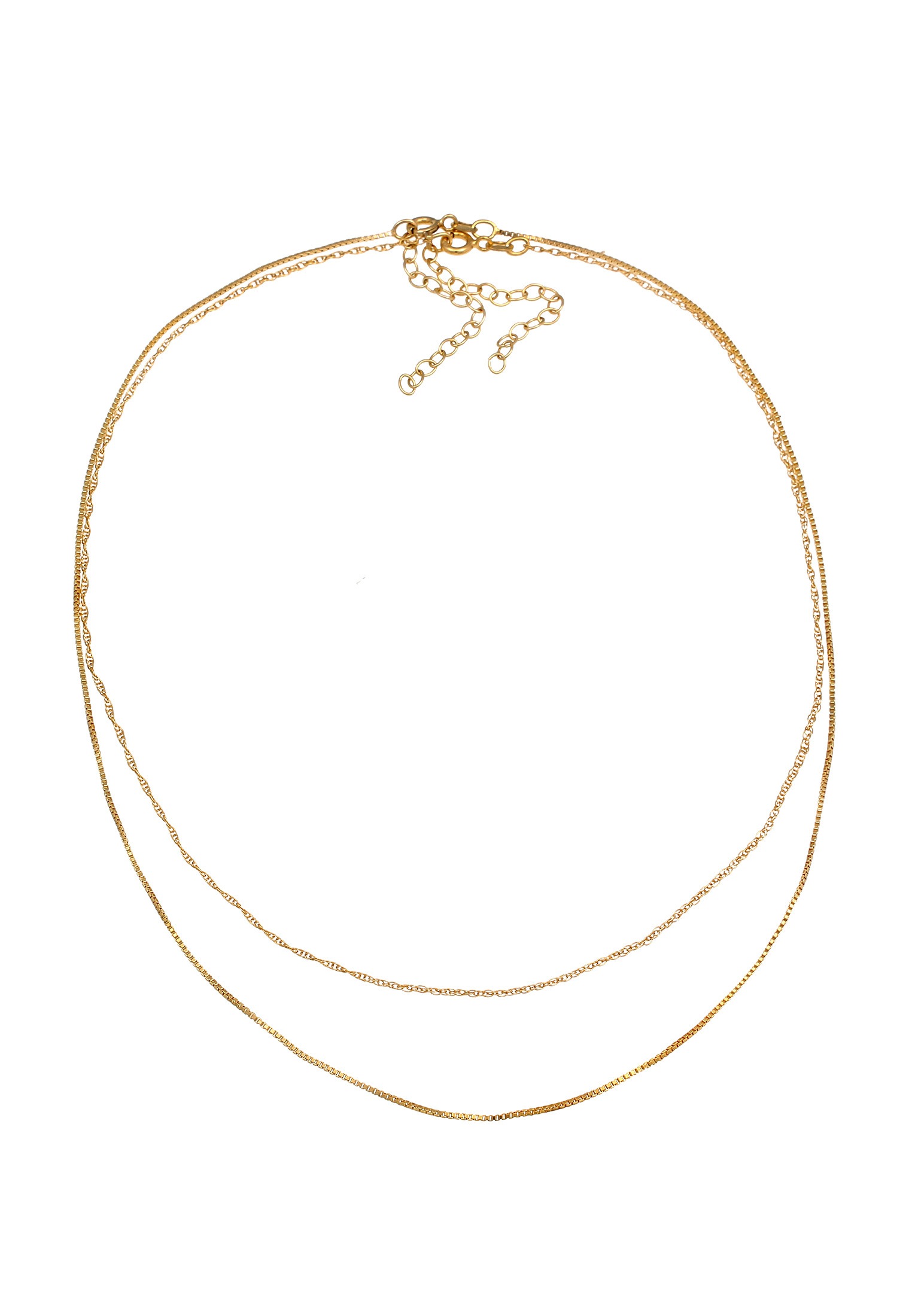 Elli Ketten-Set »Halskette Choker Set (2tlg) Venezia Gliederkette 925 Silber«