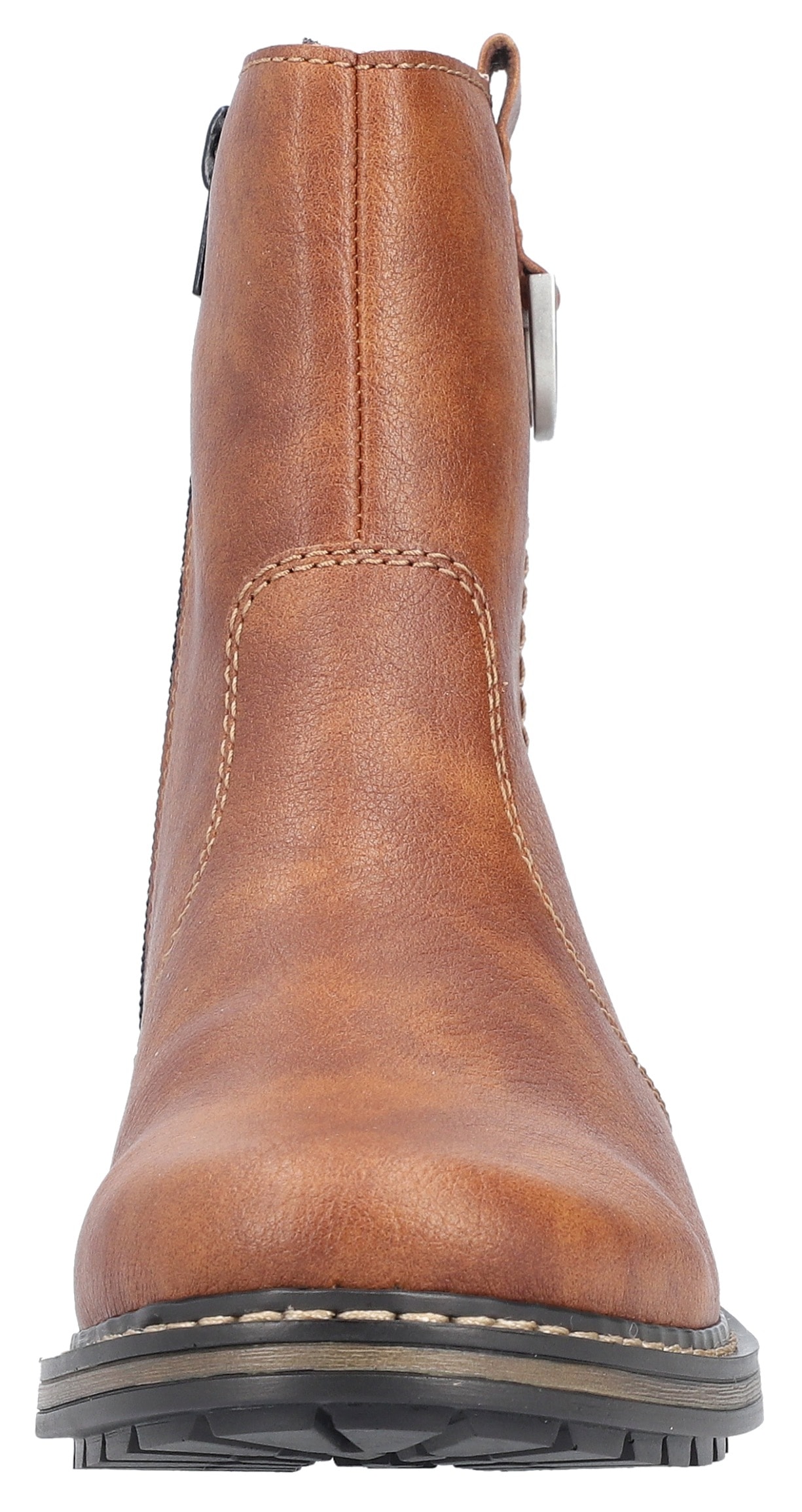 Rieker Winterstiefelette, Schlupfboots, Blockabsatz, mit Innenreißverschluss