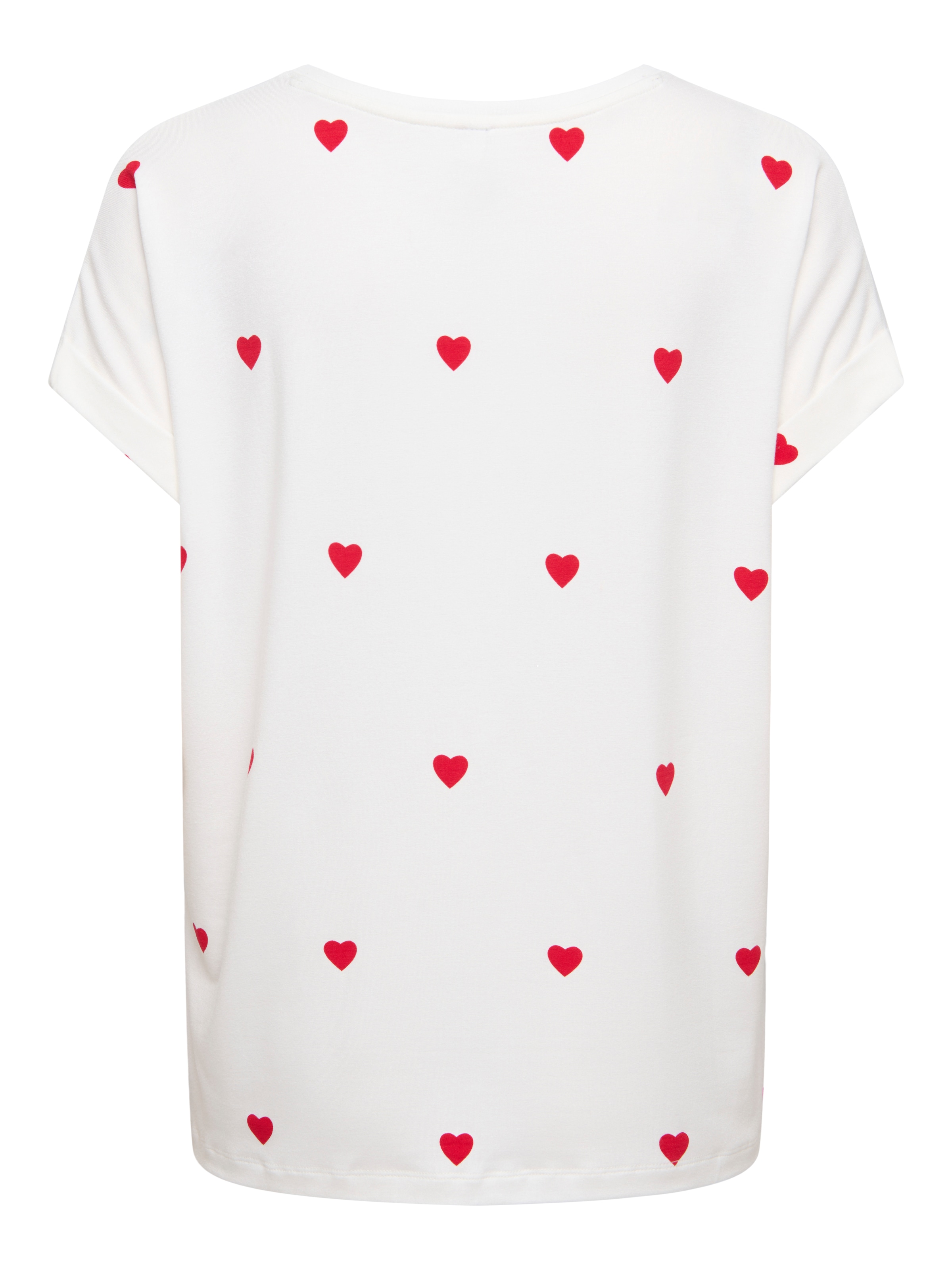 ONLY Kurzarmshirt »ONLMOSTER S/S AOP TOP CS JRS« Viskosemischung, Rundhals